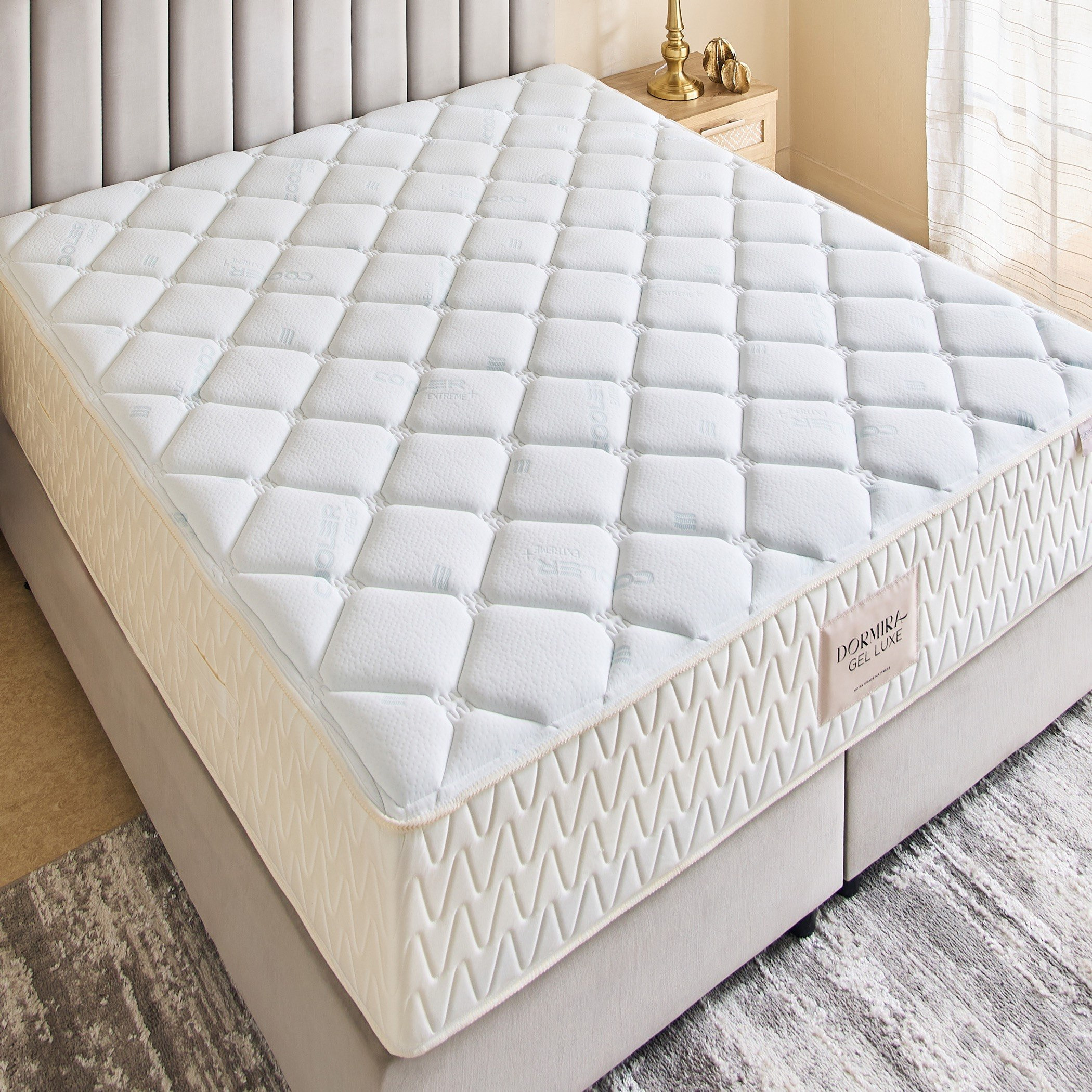 i-Dormira Gel Luxe Hotel Collection Gel Memory Foam Pocket Spring Mattress - 200x200x33cm-hbxfurniture-mattresses-superking-image-4