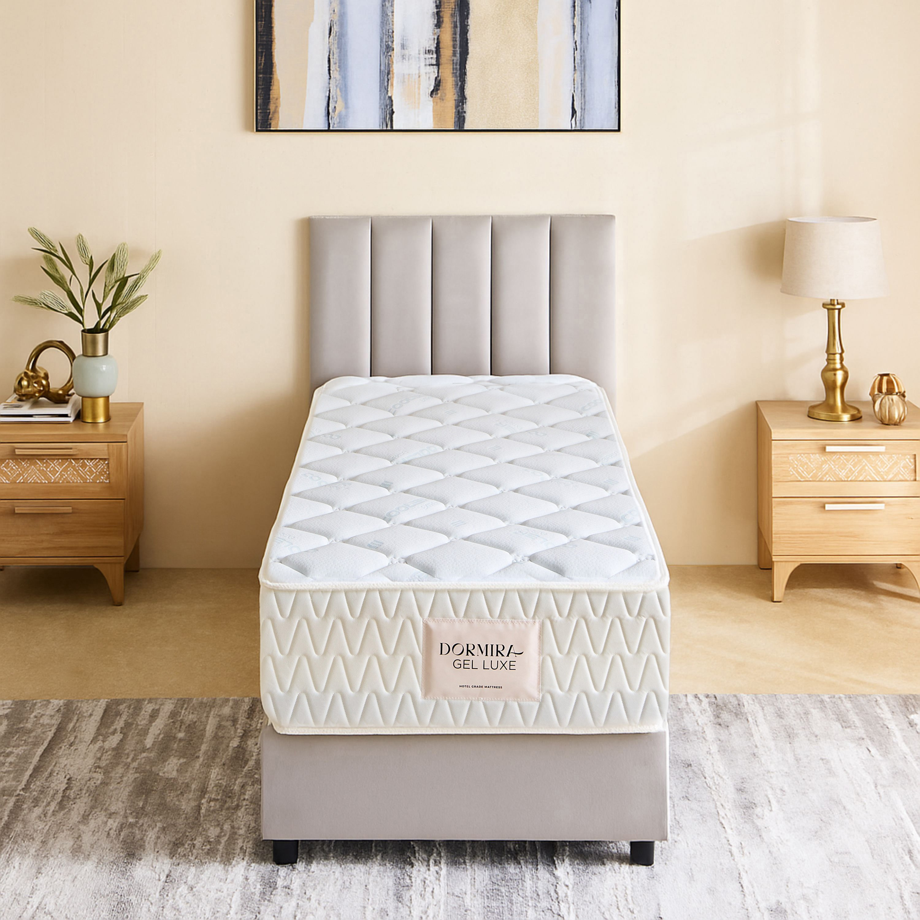 i-Dormira Gel Luxe Hotel Collection Gel Memory Foam Pocket Spring Mattress - 90x190x33cm-hbxfurniture-bedroom-mattresses-single-image-2