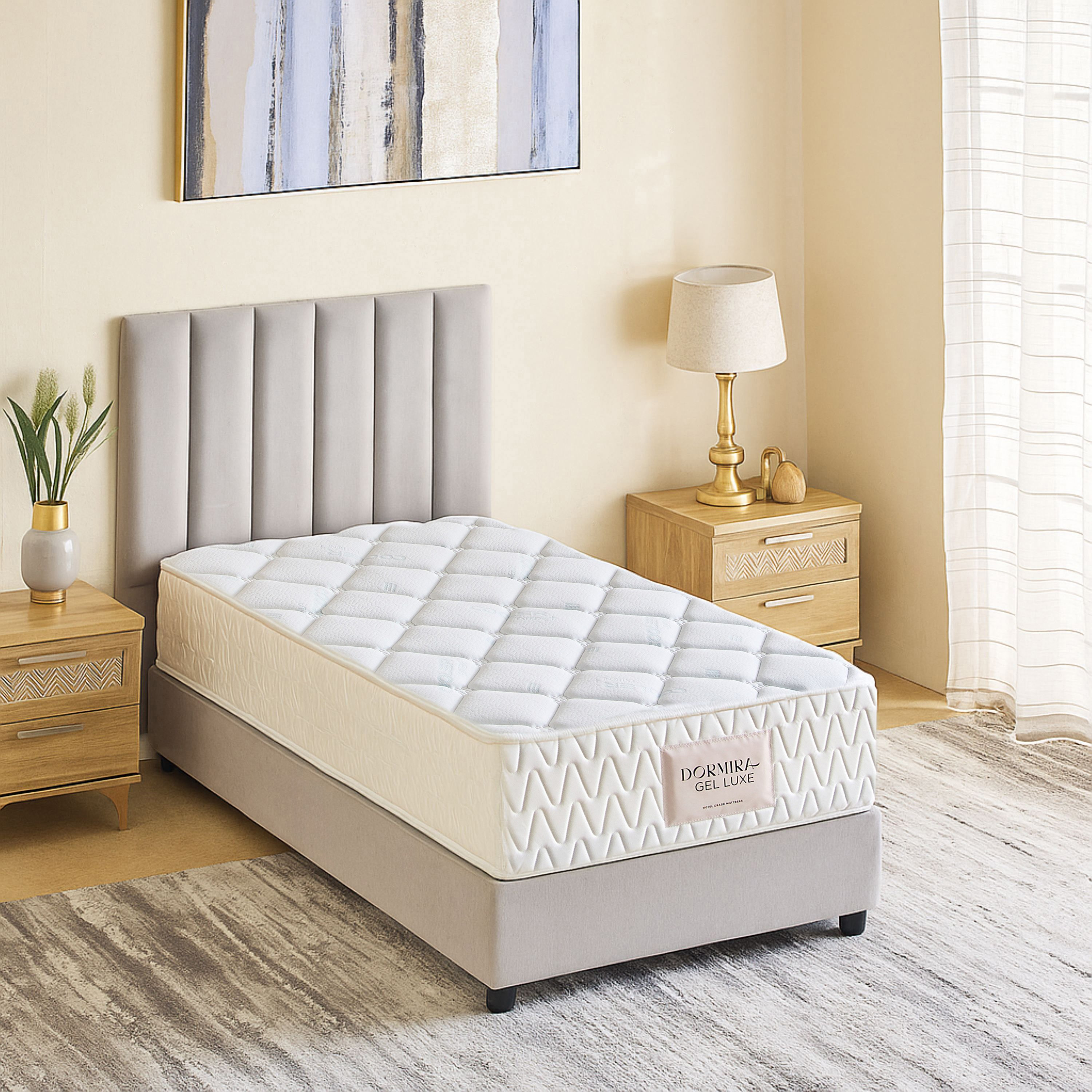 i-Dormira Gel Luxe Hotel Collection Gel Memory Foam Pocket Spring Mattress - 90x190x33cm-hbxfurniture-bedroom-mattresses-single-image-3