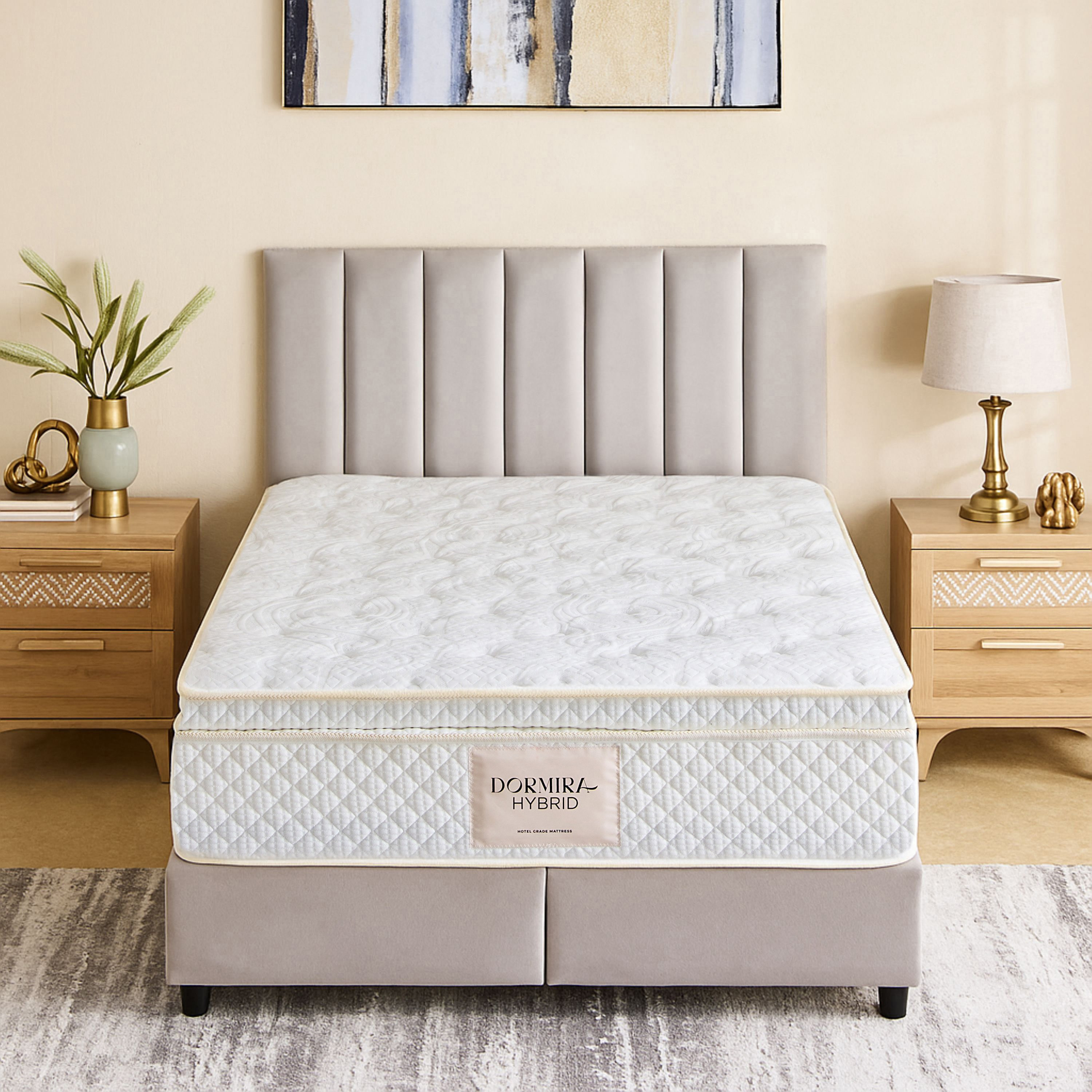 i-Dormira Hybrid Hotel Collection Gel Memory Foam Latex Pocket Spring Mattress - 155x205x30cm-hbxbedroom-mattresses-queen-image-2