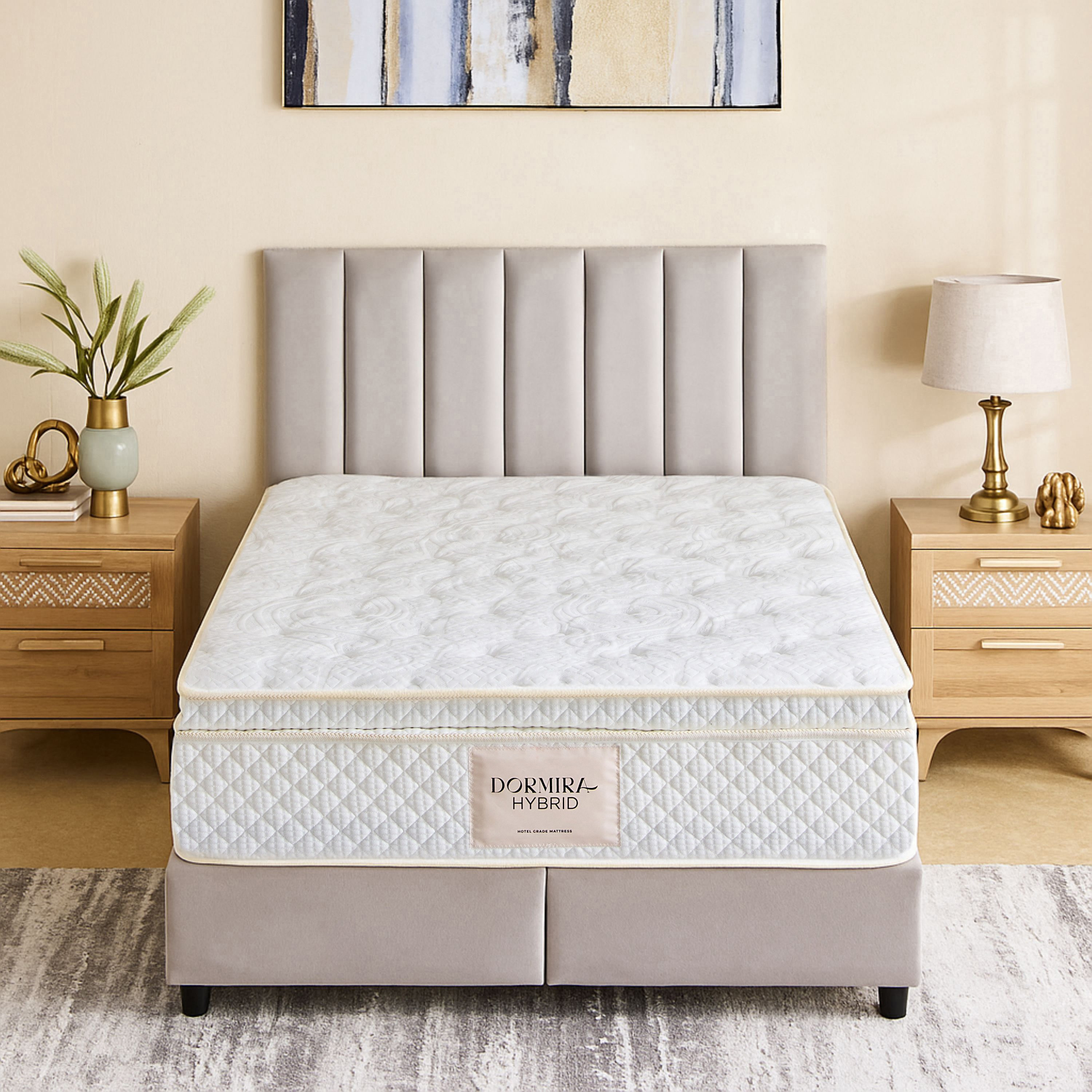 i-Dormira Hybrid Hotel Collection Gel Memory Foam Latex Pocket Spring Mattress - 160x200x30cm-hbxbedroom-mattresses-queen-image-2