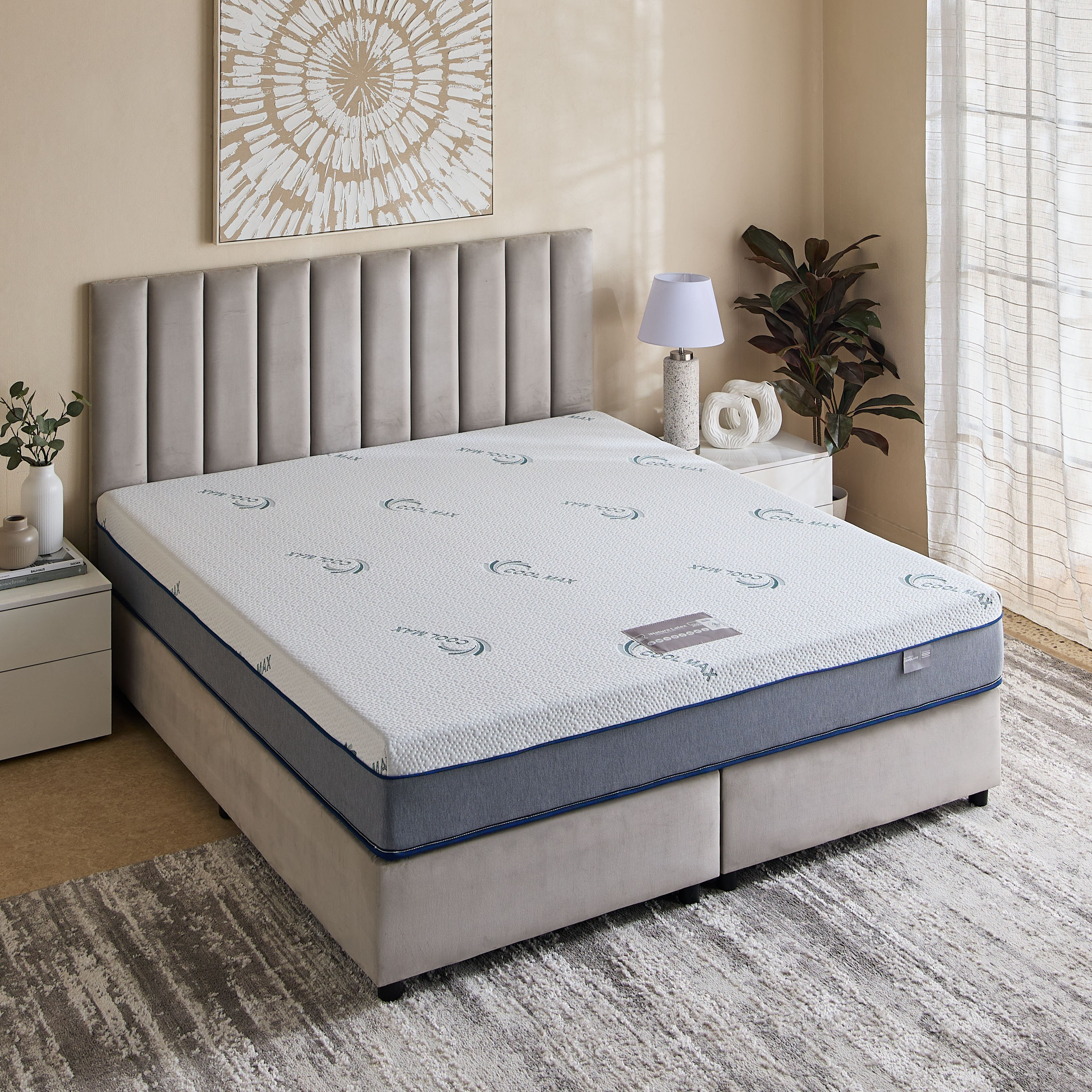 مرتبة كينج فوم صلابة متوسطة قماش مبرد آي نيتشر لاتيكس من سليب لوكس - 180x200x25 سم-hbxfurniture-mattresses-king-image-3