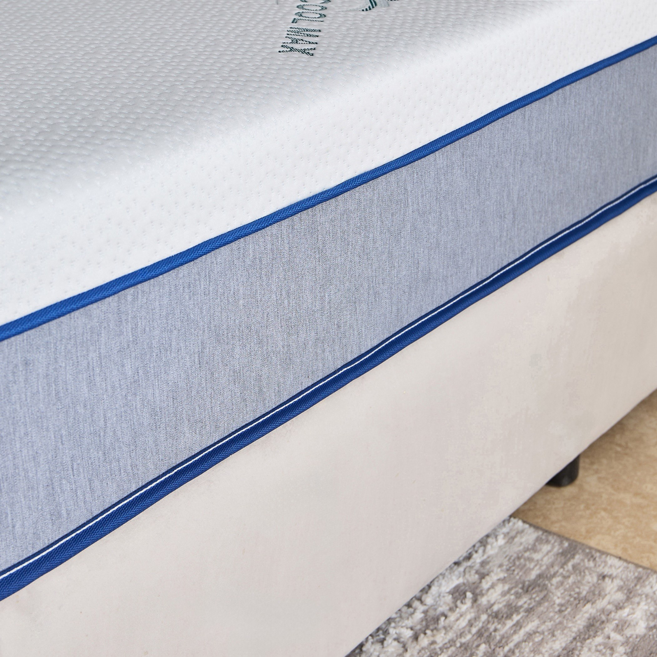 iSleepLuxe iCooltex Natura Latex Cooling Fabric Medium Firm Foam Twin Mattress - 90x200x25 cm-hbxfurniture-bedroom-mattresses-single-image-6