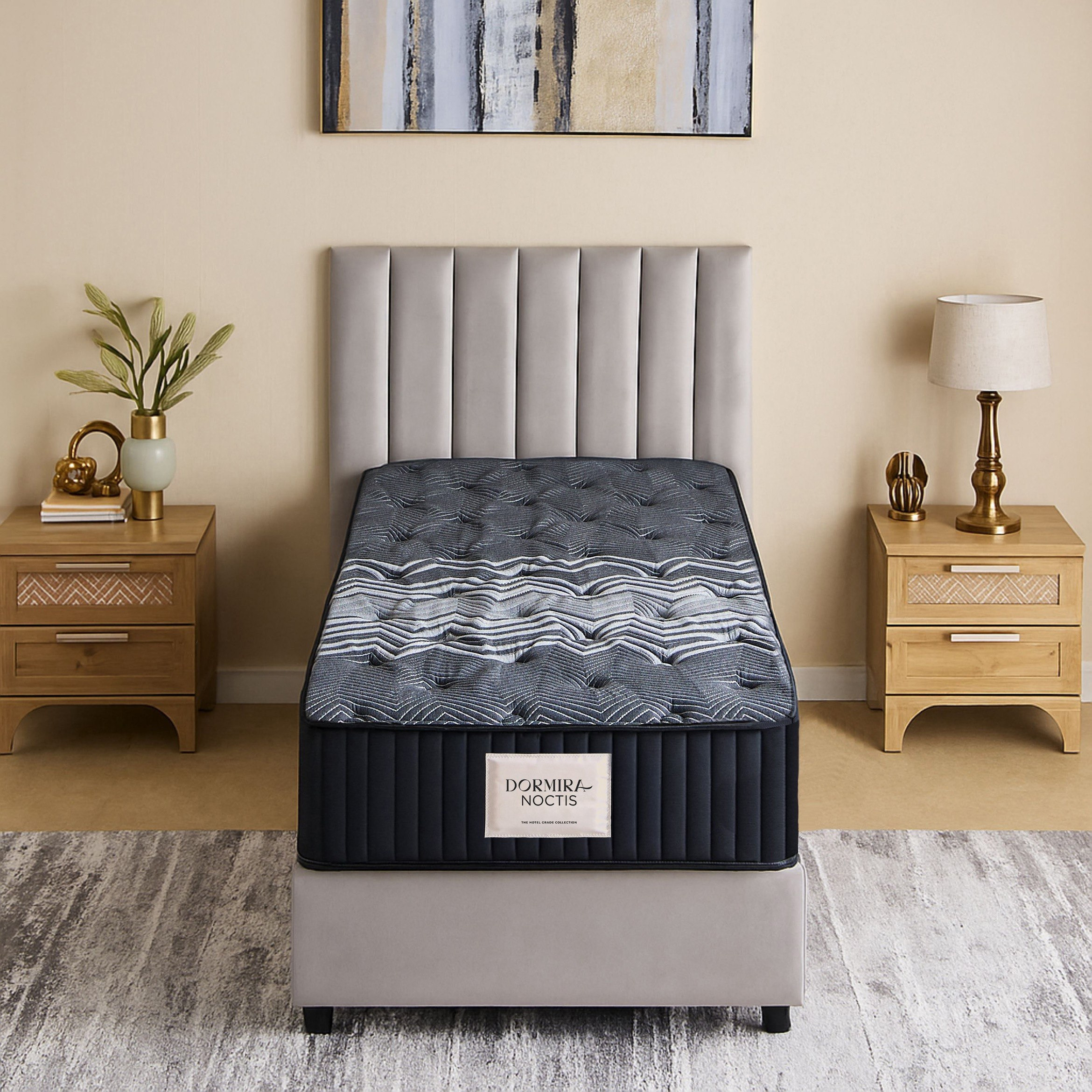 i-Dormira Noctis Hotel Collection Latex Visco Memory Foam Pocket Spring Mattress - 90x200x35cm-hbxfurniture-bedroom-mattresses-single-image-2