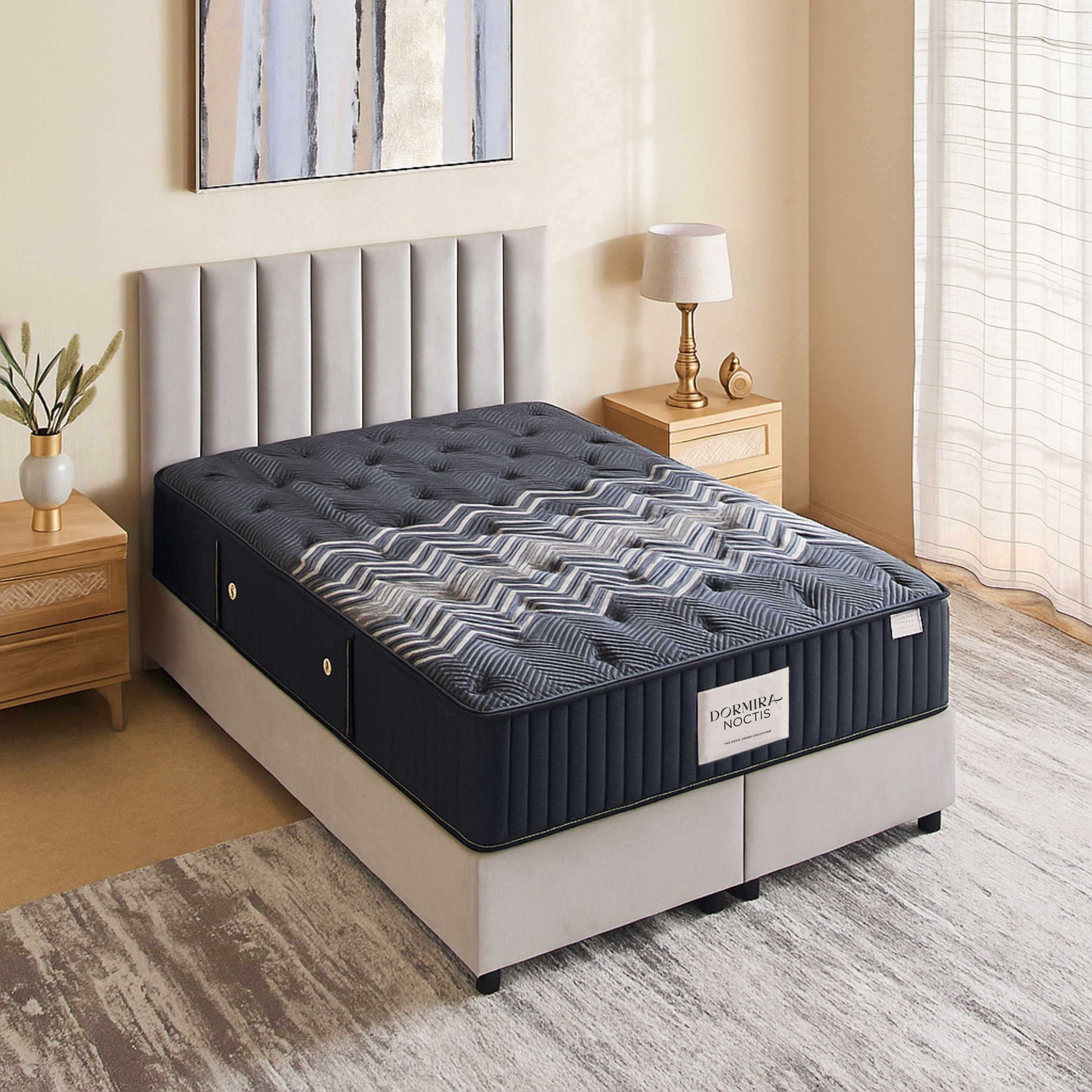 i-Dormira Noctis Hotel Collection Latex Visco Memory Foam Pocket Spring Mattress - 150x200x35cm-hbxbedroom-mattresses-queen-image-3