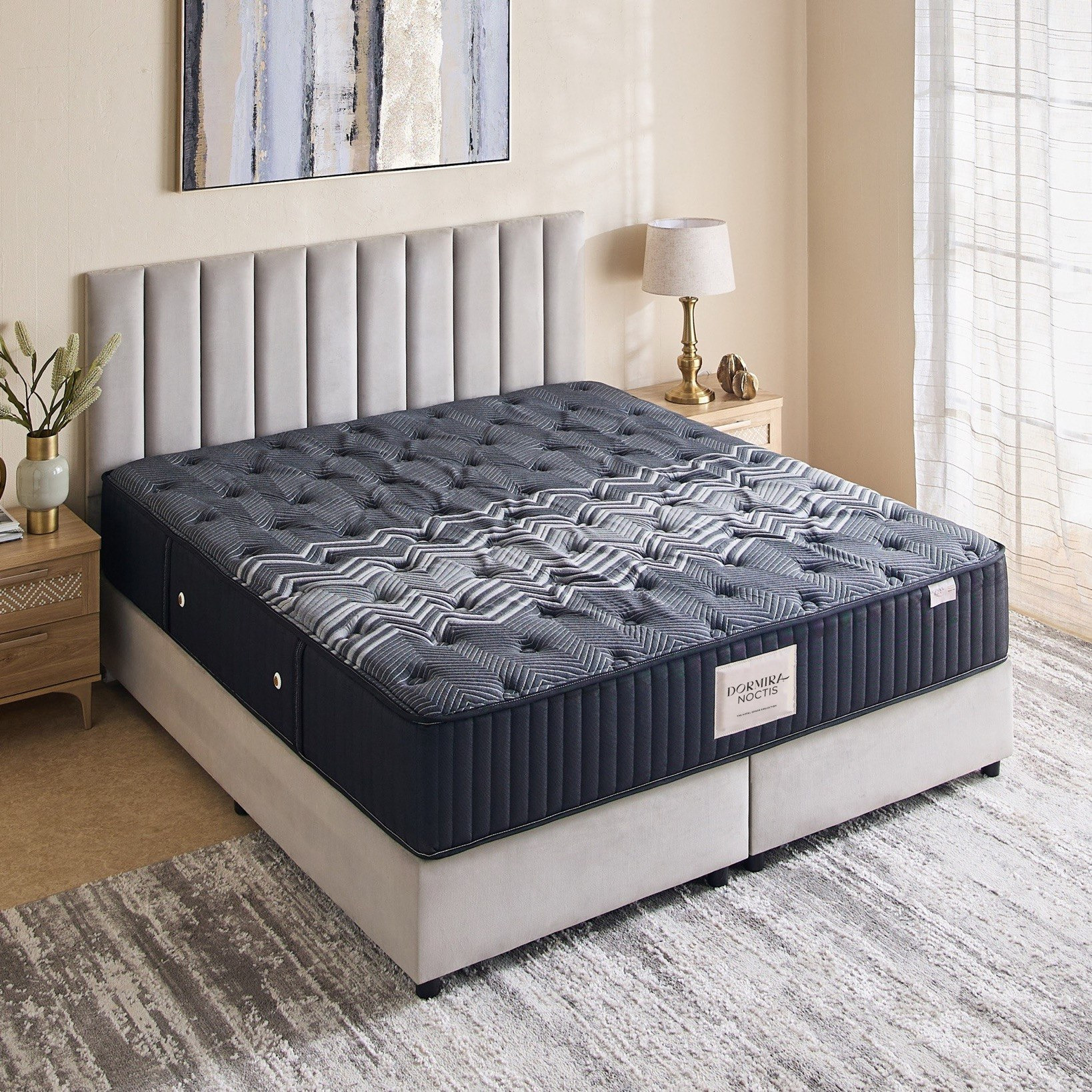 i-Dormira Noctis Hotel Collection Latex Visco Memory Foam Pocket Spring Mattress - 200x200x35cm-hbxfurniture-mattresses-superking-image-3