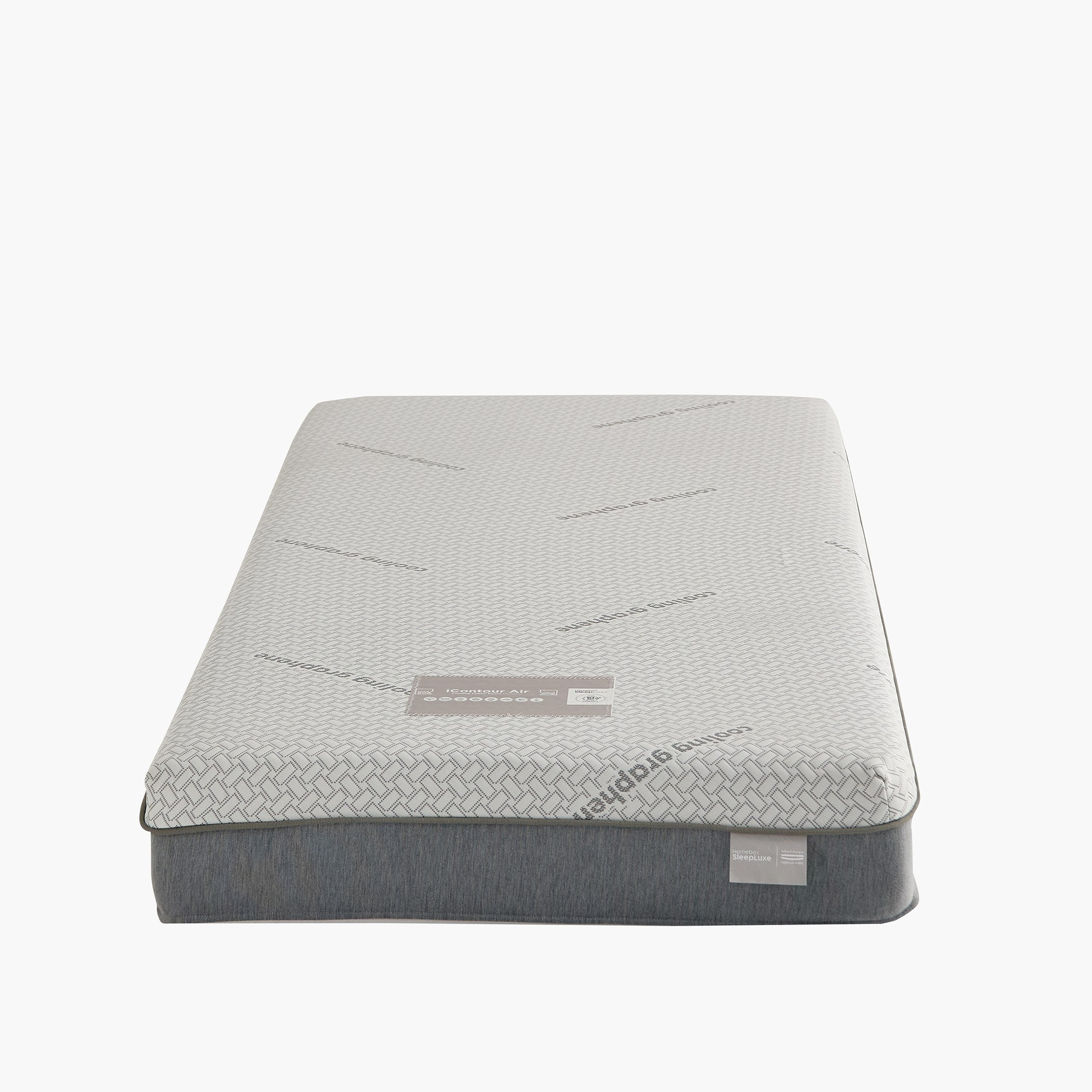 iSleepLuxe iCooltex Contour Air Memory Foam HR Cooling Fabric Single Mattress - 90x190x20 cm-hbxfurniture-bedroom-mattresses-single-image-10