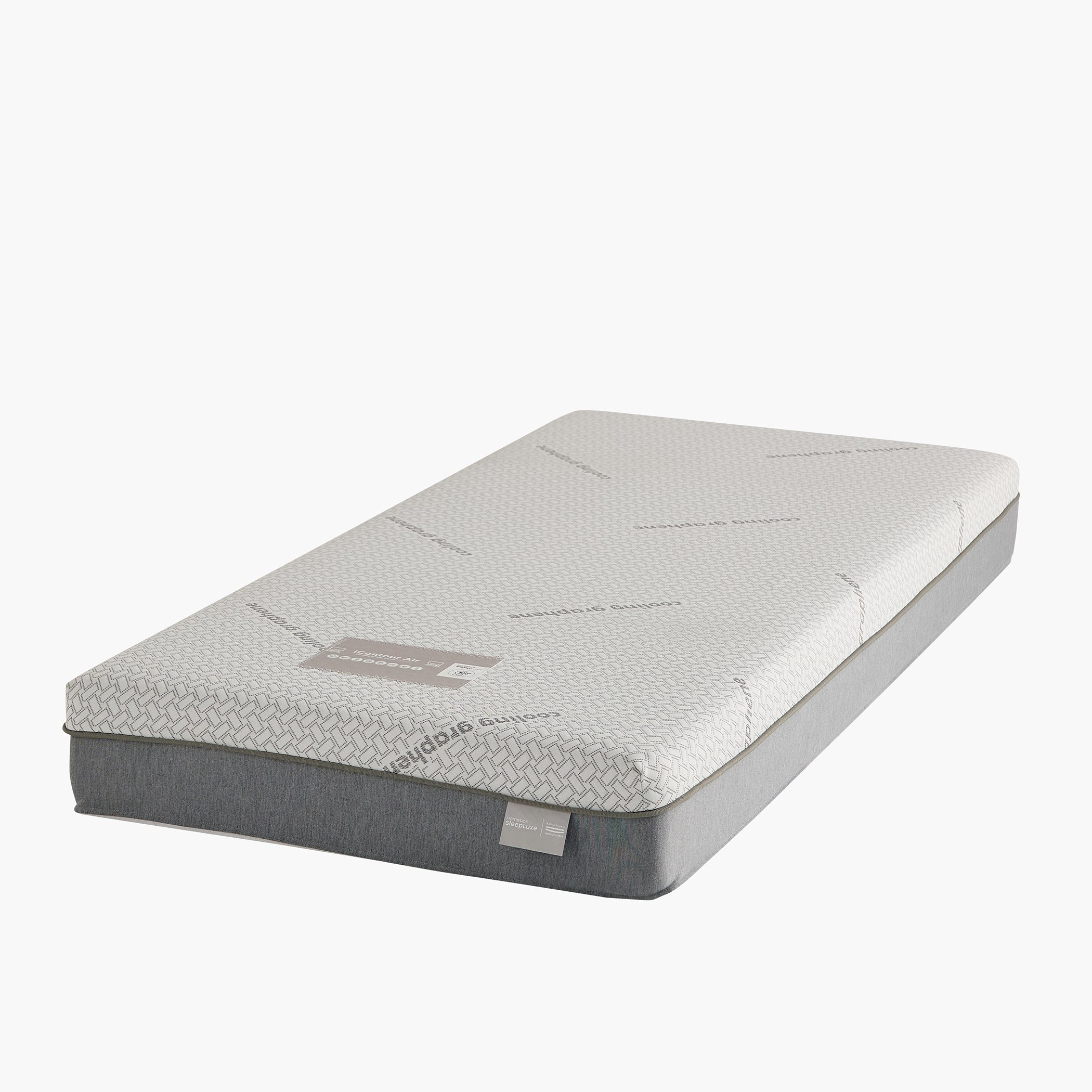 iSleepLuxe iCooltex Contour Air Memory Foam HR Cooling Fabric Single Mattress - 90x190x20 cm-hbxfurniture-bedroom-mattresses-single-image-11