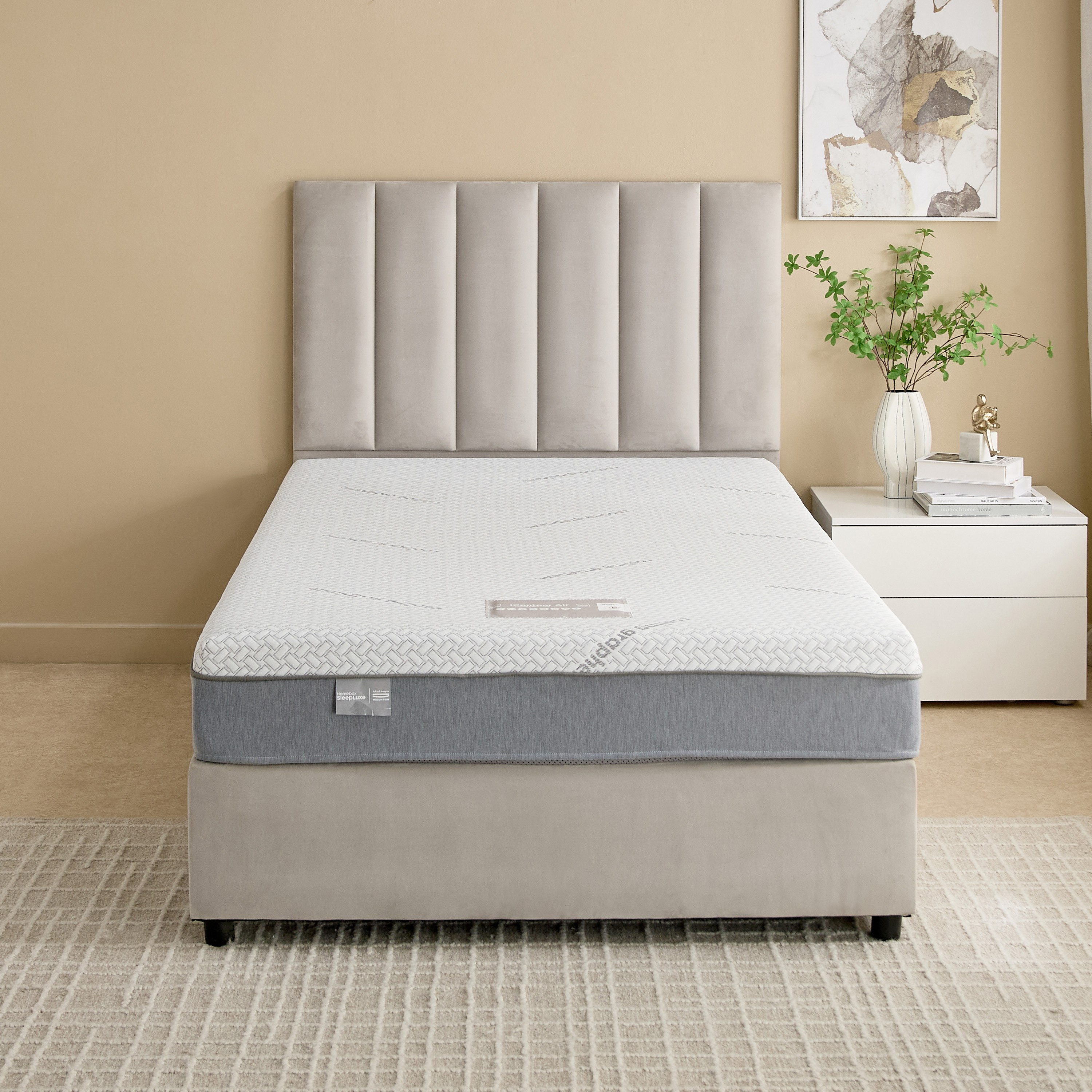 iSleepLuxe iCooltex Contour Air Memory Foam HR Cooling Fabric Twin Mattress - 120x200x20 cm-hbxfurniture-mattresses-twin-image-4
