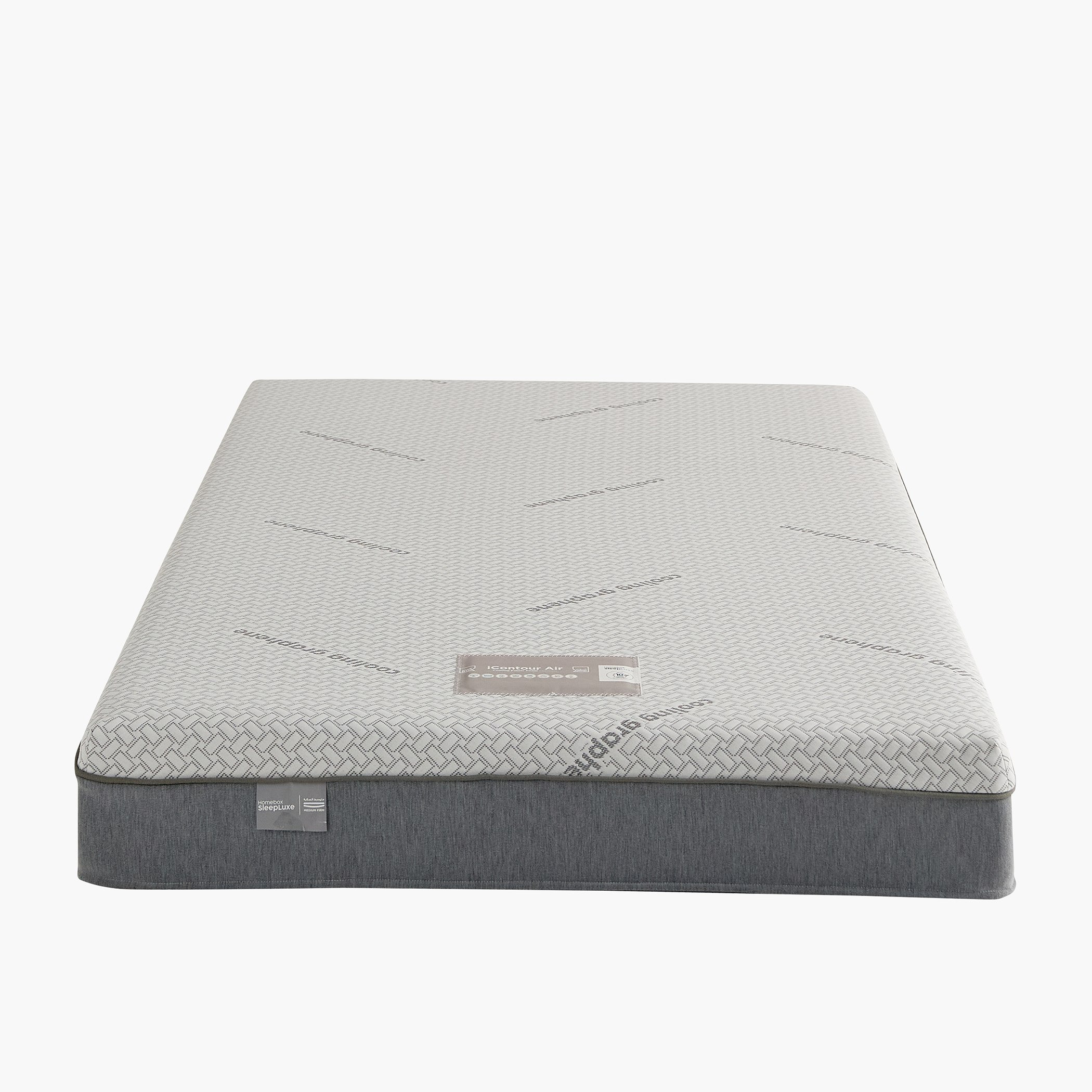 iSleepLuxe iCooltex Contour Air Memory Foam HR Cooling Fabric Queen Mattress - 155x205x20 cm-hbxbedroom-mattresses-queen-image-12