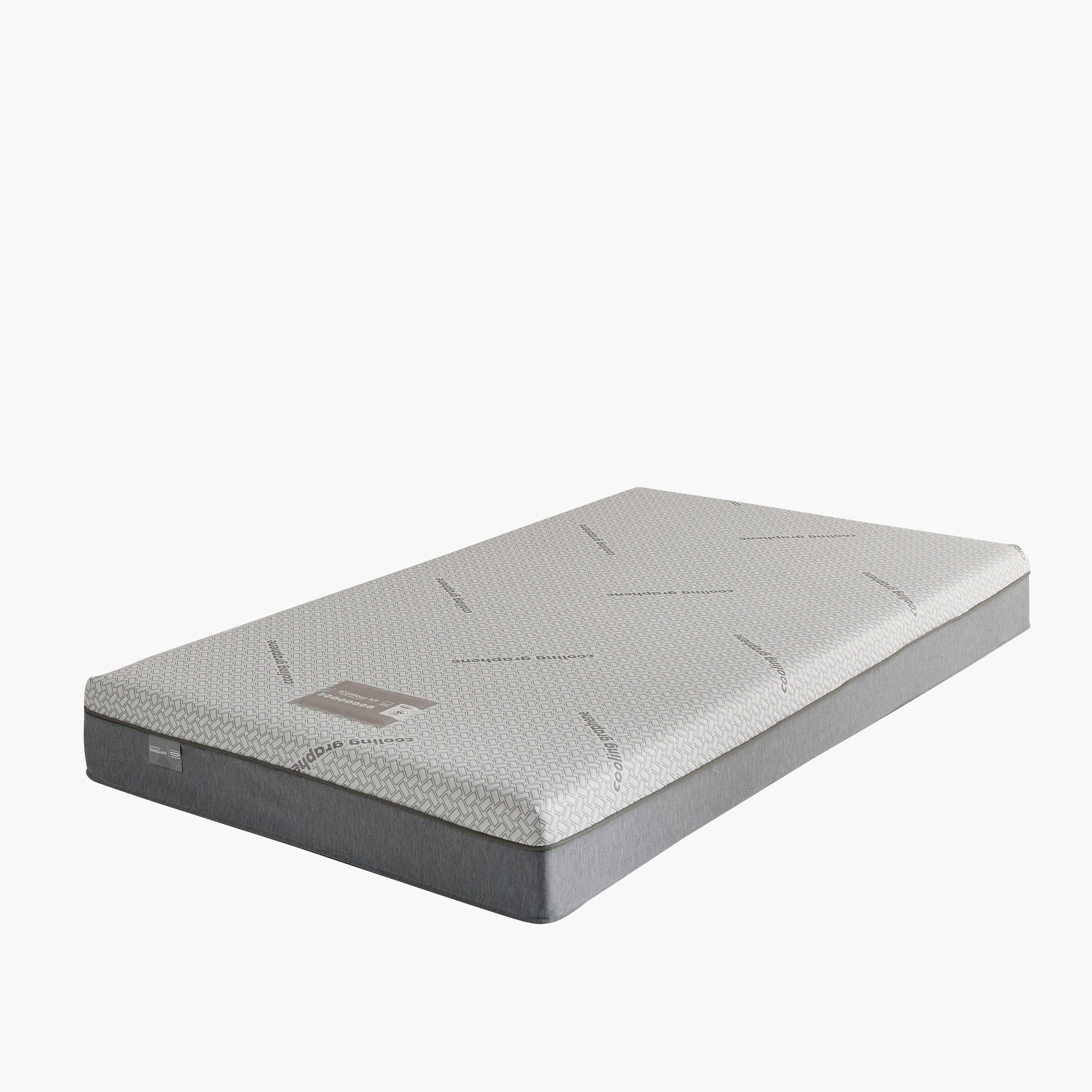 iSleepLuxe iCooltex Contour Air Memory Foam HR Cooling Fabric Queen Mattress - 160x200x20 cm-hbxbedroom-mattresses-queen-image-11