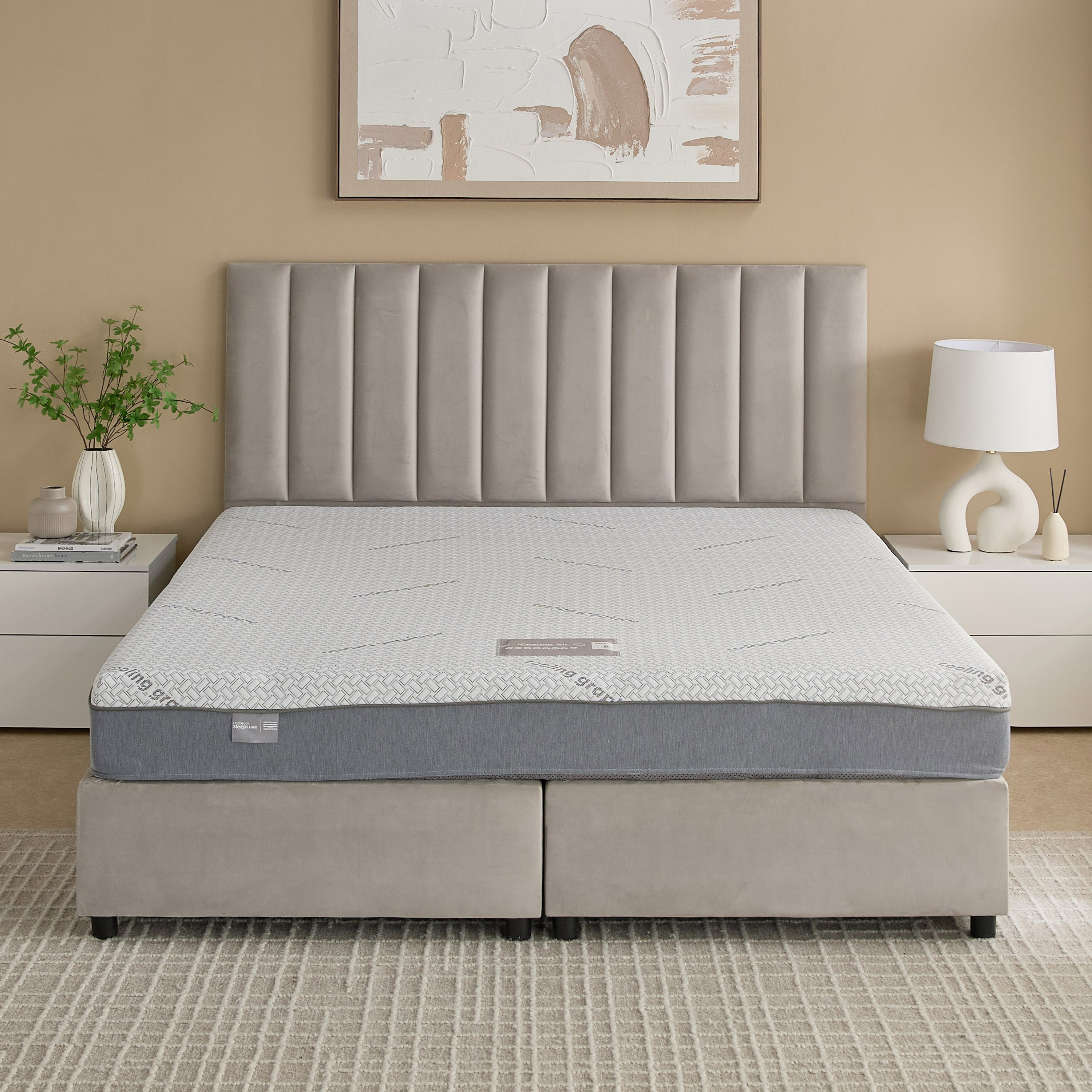 iSleepLuxe iCooltex Contour Air Memory Foam HR Cooling Fabric King Mattress - 180x200x20 cm-hbxfurniture-mattresses-king-image-4