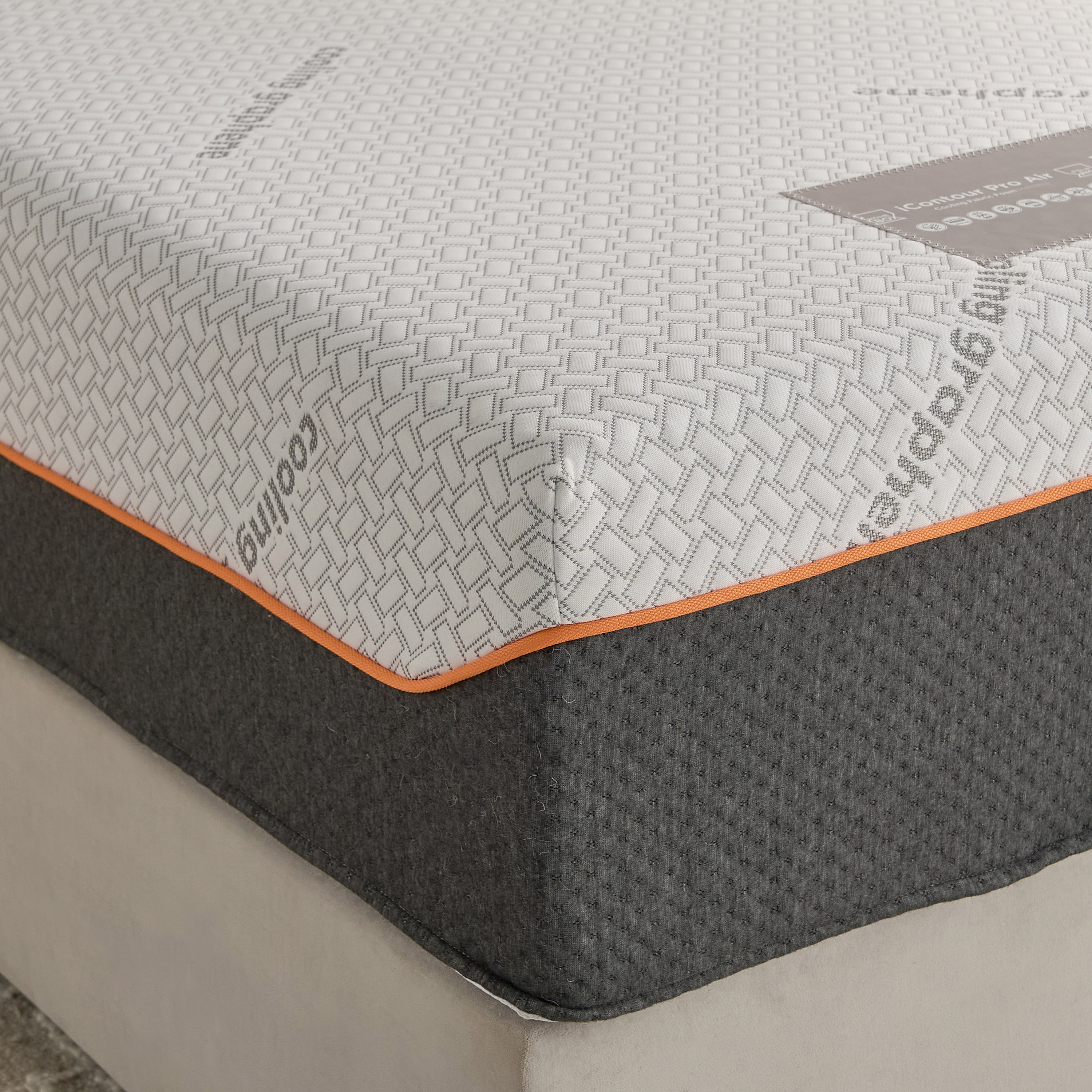 iSleepLuxe iCooltex Contour Pro Air Memory Foam HR Cooling Fabric Single Mattress - 90x200x30 cm-hbxfurniture-bedroom-mattresses-single-image-6
