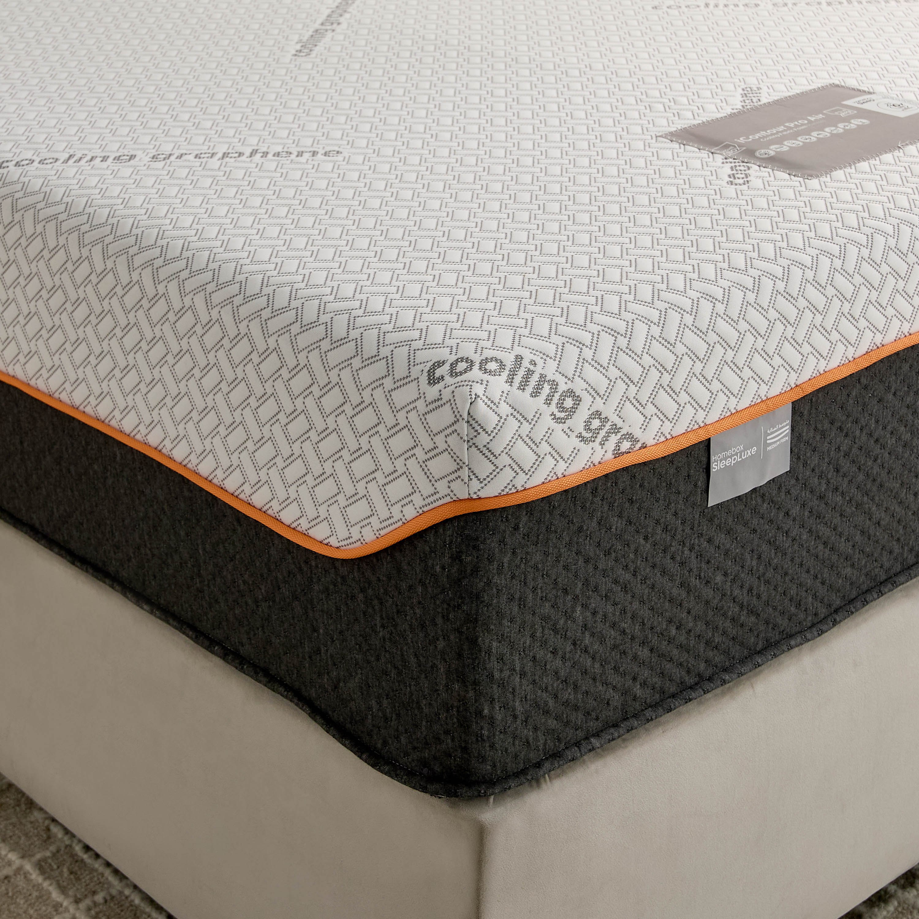 iSleepLuxe iCooltex Contour Pro Air Memory Foam HR Cooling Fabric Queen Mattress - 150x200x30 cm-hbxbedroom-mattresses-queen-image-2
