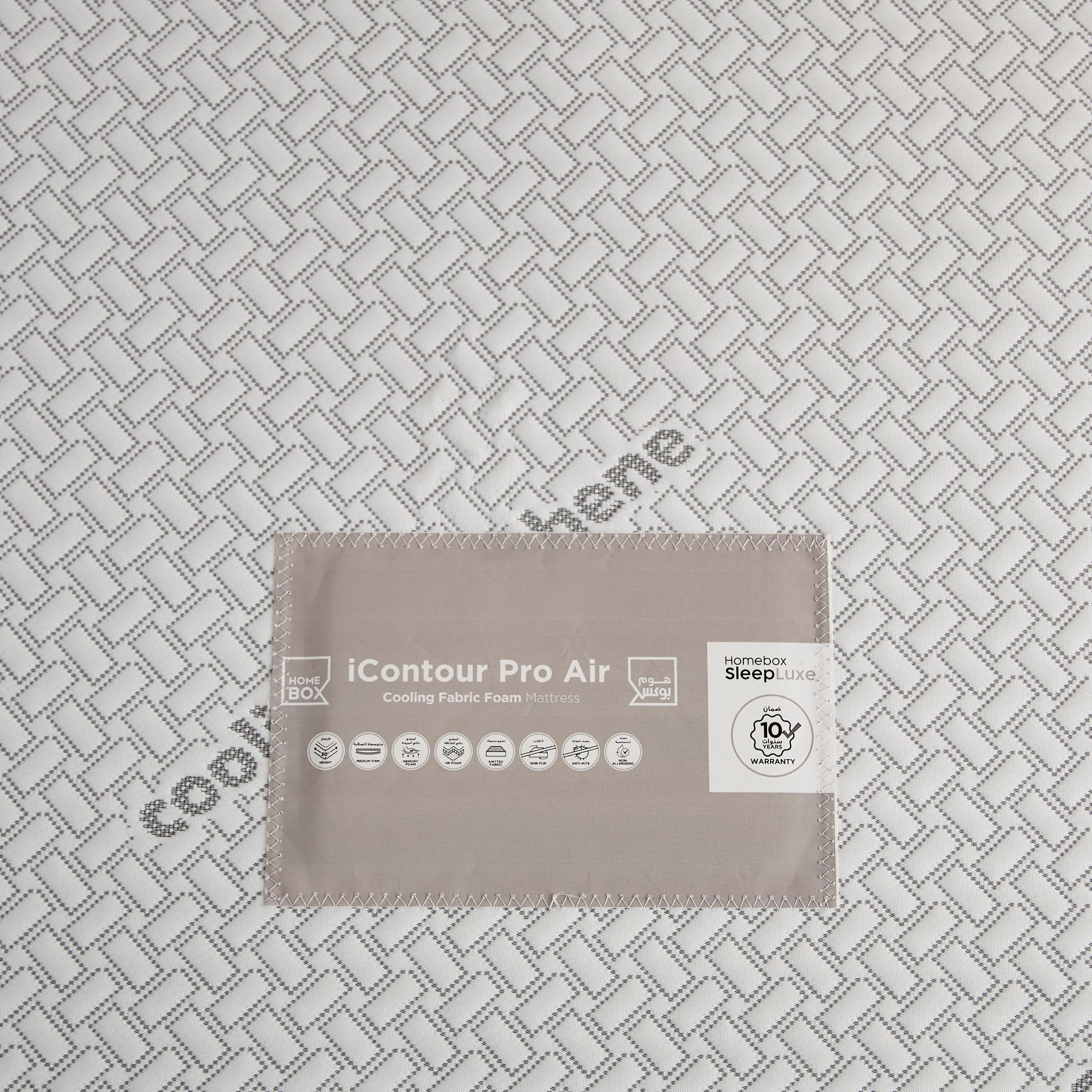 iSleepLuxe iCooltex Contour Pro Air Memory Foam HR Cooling Fabric Queen Mattress - 150x200x30 cm-hbxbedroom-mattresses-queen-image-8