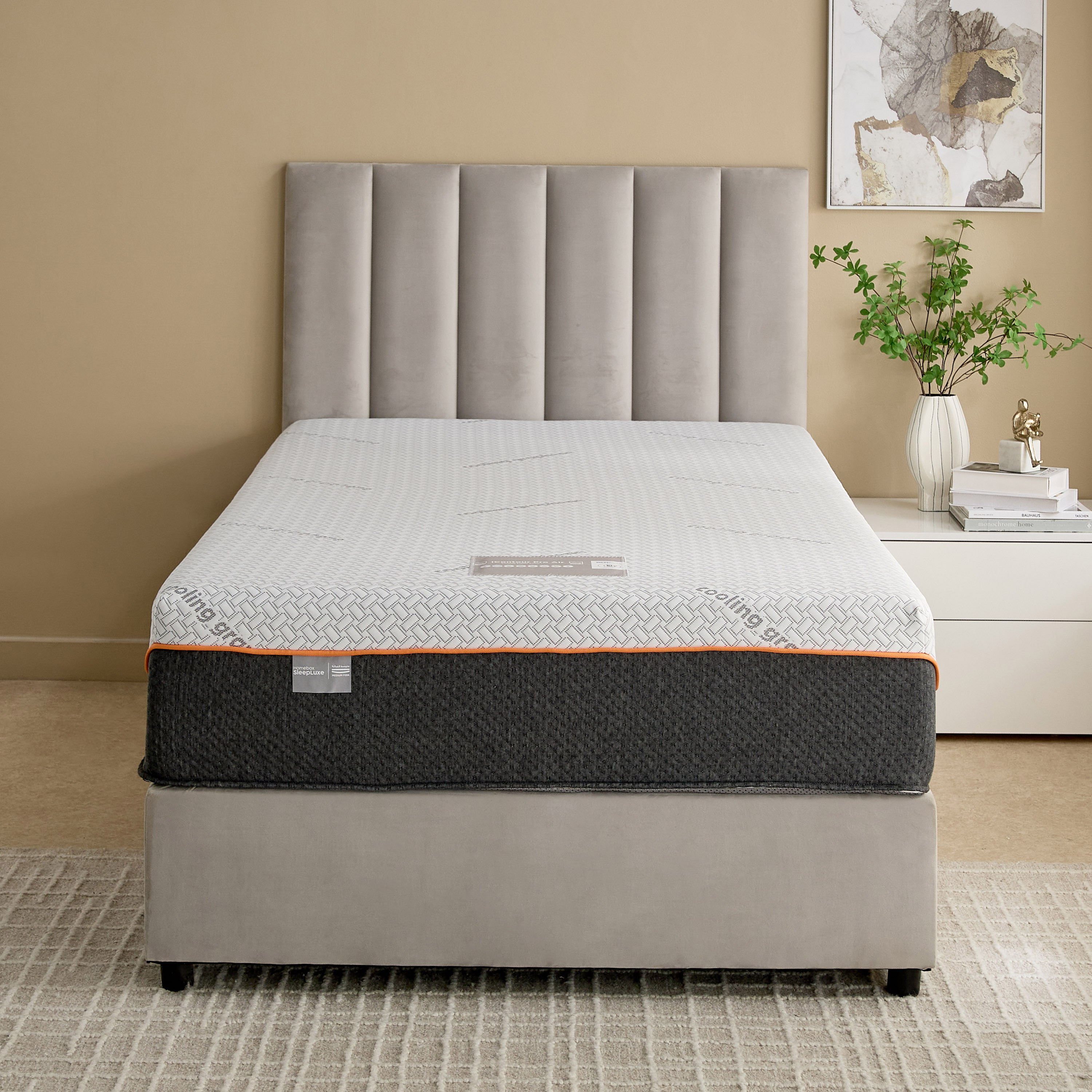 iSleepLuxe iCooltex Contour Pro Air Memory Foam HR Cooling Fabric Queen Mattress - 155x205x30 cm-hbxbedroom-mattresses-queen-image-4