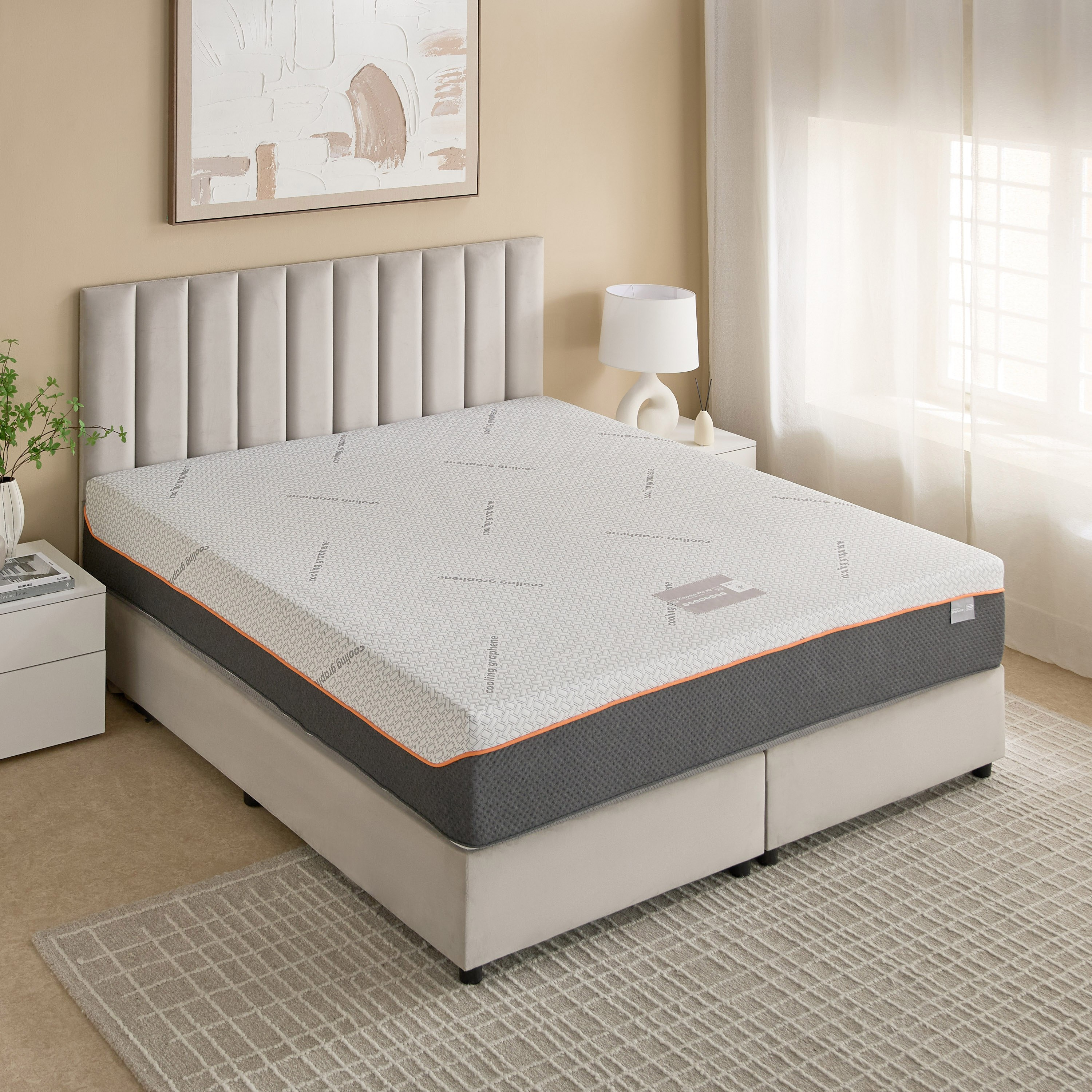 iSleepLuxe iCooltex Contour Pro Air Memory Foam HR Cooling Fabric King Mattress - 180x200x30 cm-hbxfurniture-mattresses-king-image-3