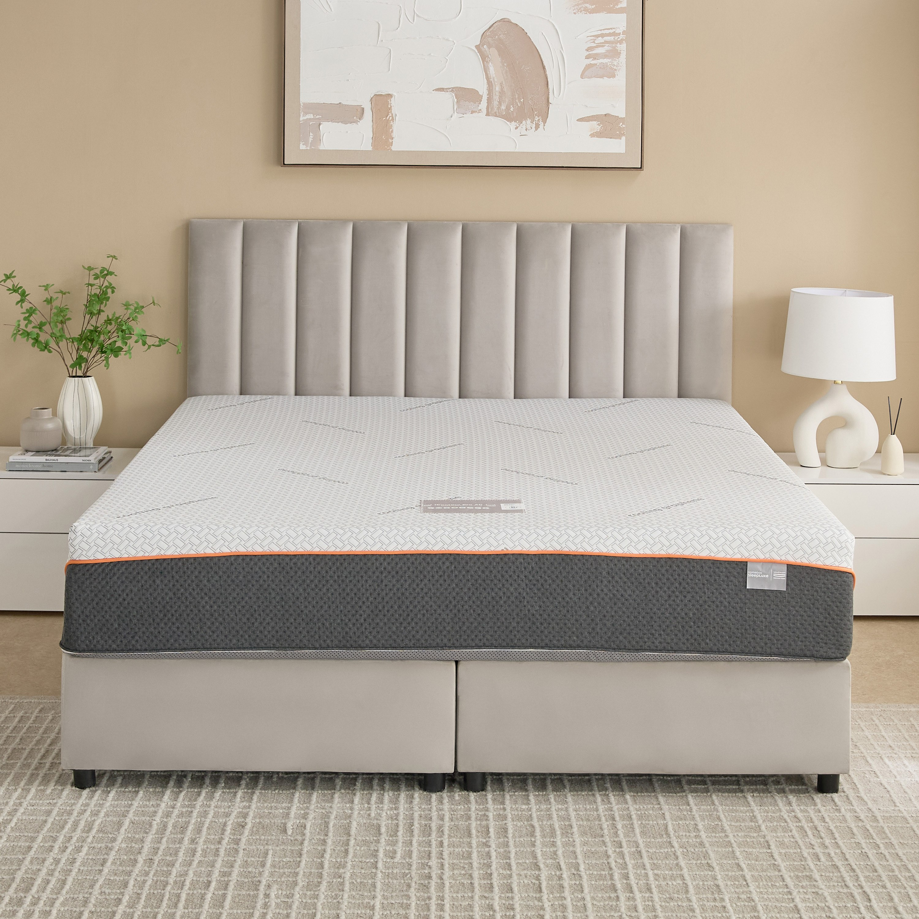 iSleepLuxe iCooltex Contour Pro Air Memory Foam HR Cooling Fabric King Mattress - 180x200x30 cm-hbxfurniture-mattresses-king-image-4
