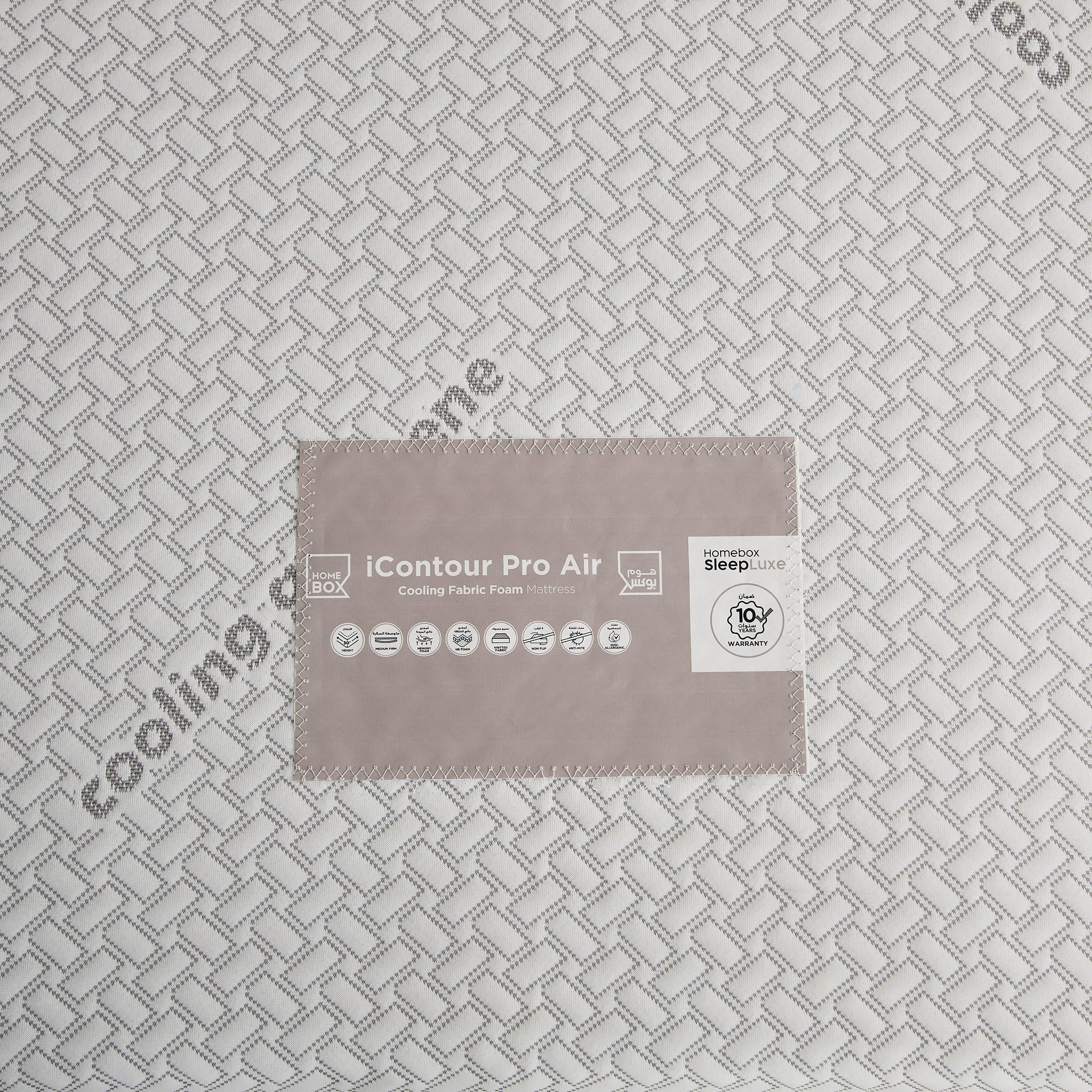 iSleepLuxe iCooltex Contour Pro Air Memory Foam HR Cooling Fabric King Mattress - 180x200x30 cm-hbxfurniture-mattresses-king-image-7