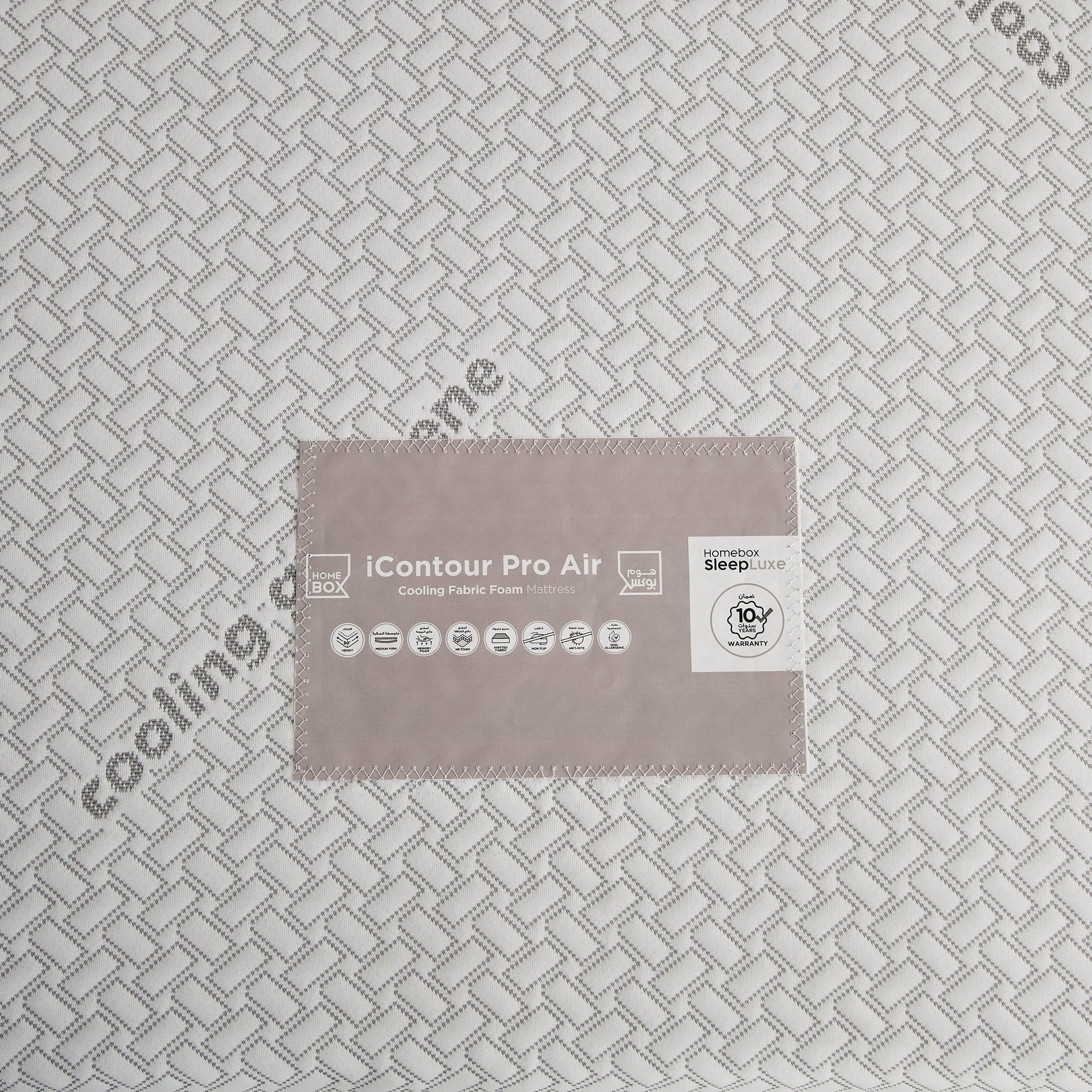iSleepLuxe iCooltex Contour Pro Air Memory Foam HR Cooling Fabric King Mattress - 180x210x30 cm-hbxfurniture-mattresses-king-image-7