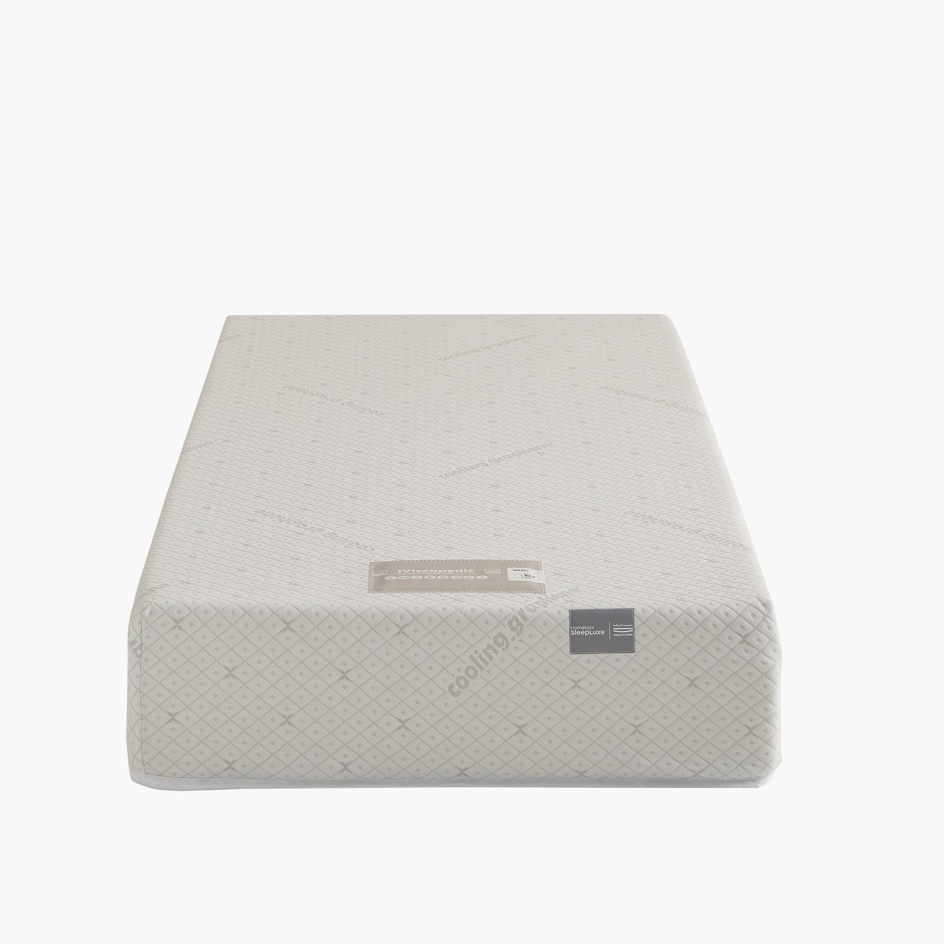 iSleepLuxe iCooltex Viscopedic HR Foam Memory Foam Cooling Fabric Single Mattress - 90x190x25 cm-hbxfurniture-bedroom-mattresses-single-image-12