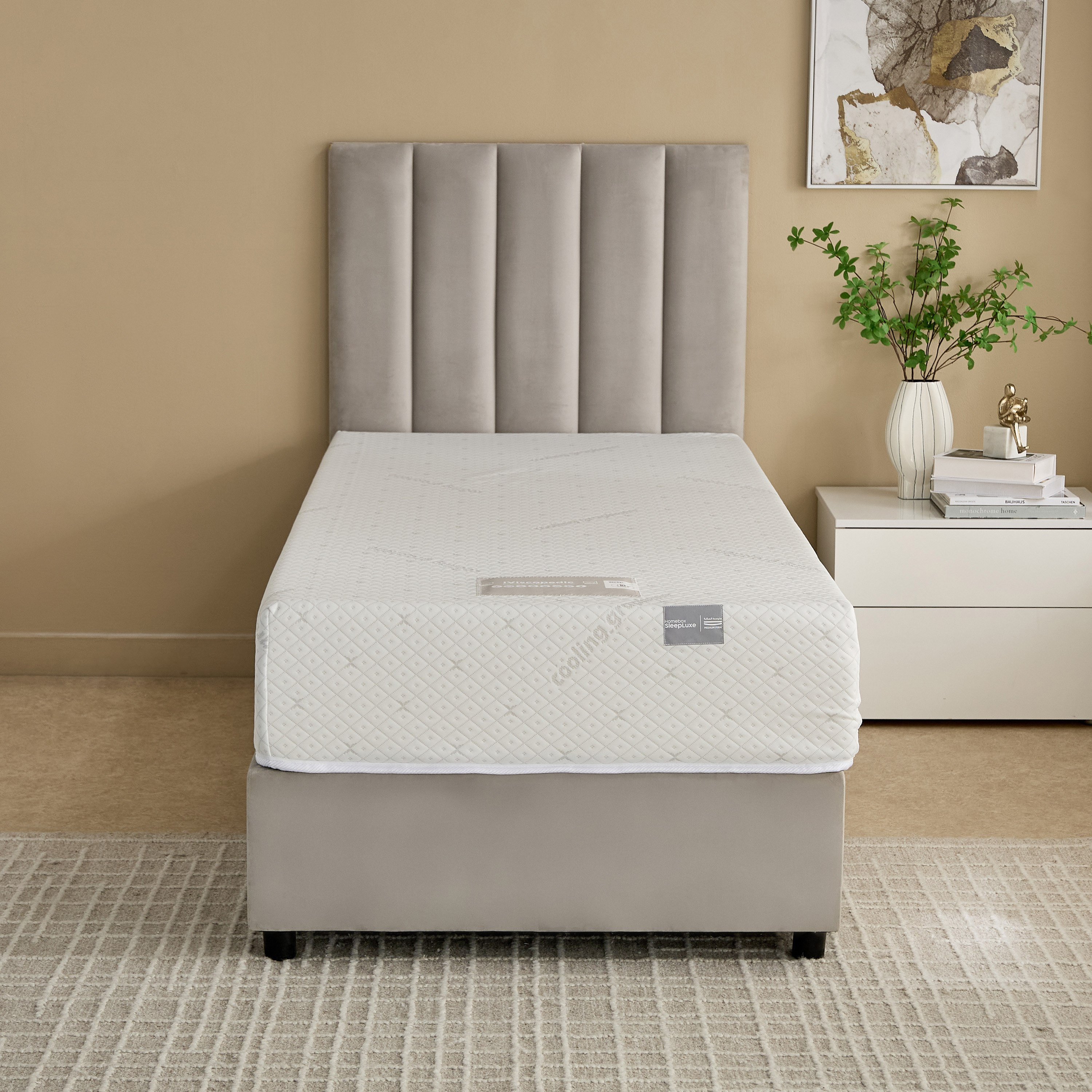 iSleepLuxe iCooltex Viscopedic HR Foam Memory Foam Cooling Fabric Single Mattress - 90x190x25 cm-hbxfurniture-bedroom-mattresses-single-image-4