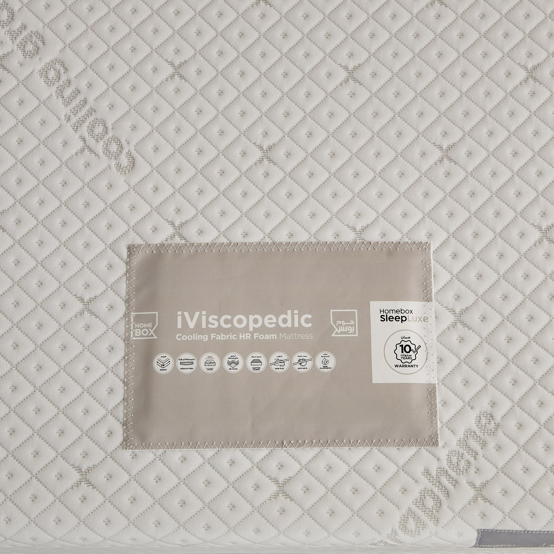 iSleepLuxe iCooltex Viscopedic HR Foam Memory Foam Cooling Fabric Single Mattress - 90x190x25 cm-hbxfurniture-bedroom-mattresses-single-image-8