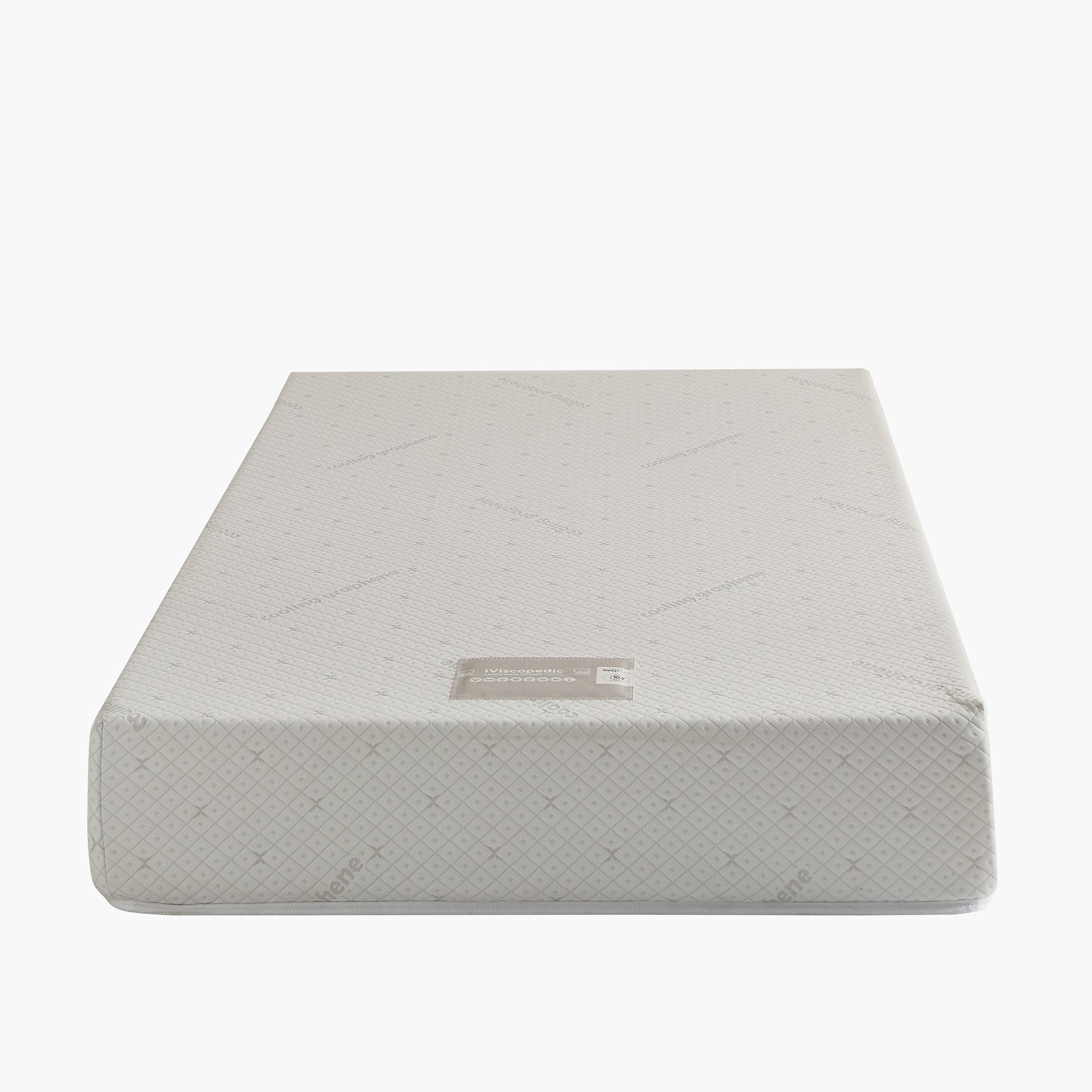iSleepLuxe iCooltex Viscopedic HR Foam Memory Foam Cooling Fabric Queen Mattress - 150x200x25 cm-hbxbedroom-mattresses-queen-image-10
