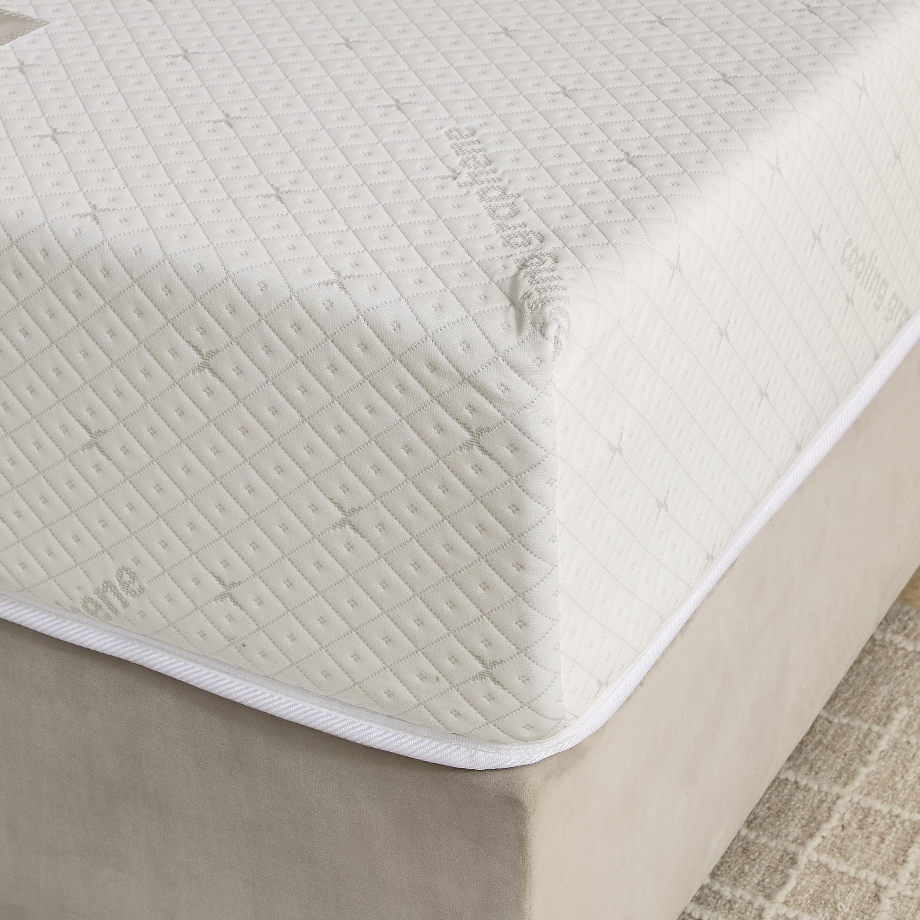 iSleepLuxe iCooltex Viscopedic HR Foam Memory Foam Cooling Fabric Queen Mattress - 160x200x25 cm-hbxbedroom-mattresses-queen-image-6
