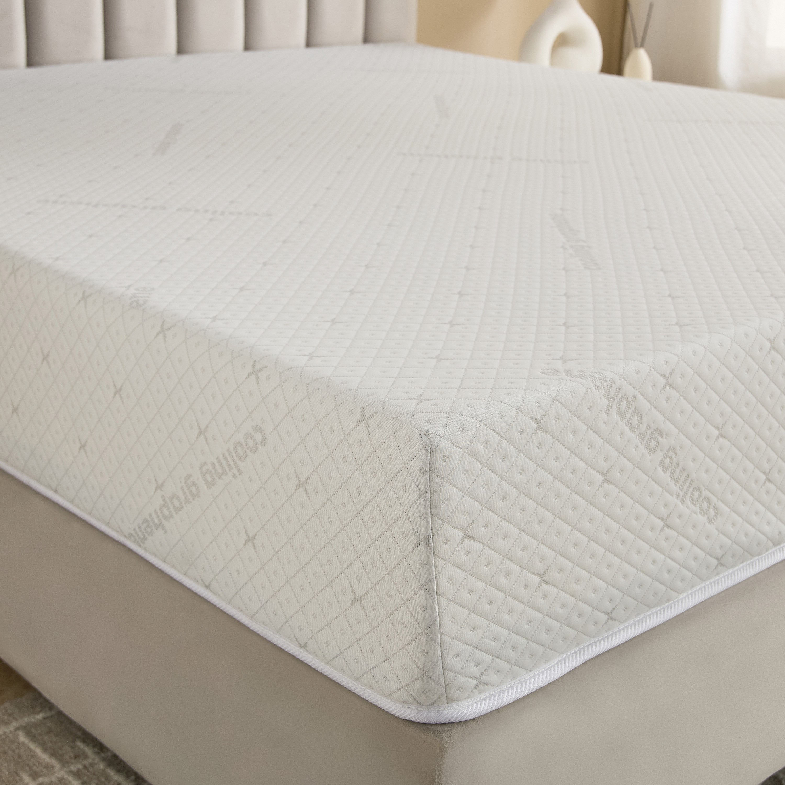 iSleepLuxe iCooltex Viscopedic HR Foam Memory Foam Cooling Fabric Super King Mattress - 200x200x25cm-hbxfurniture-mattresses-superking-image-6