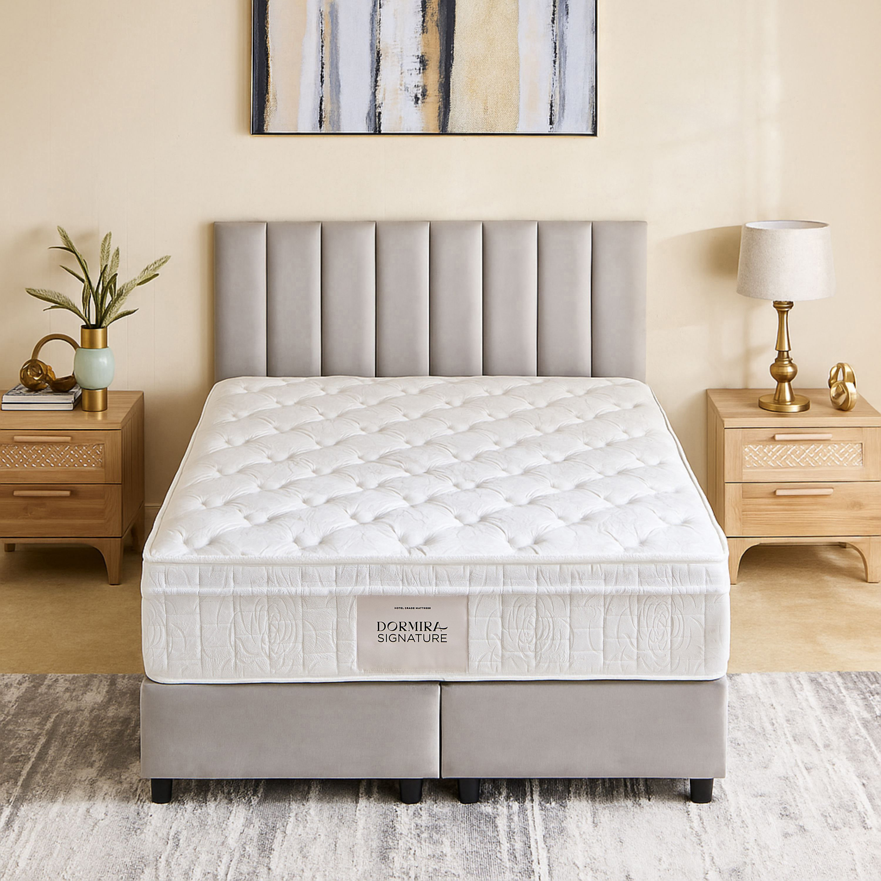 i-Dormira Signature Hotel Collection HR Foam Medium Firm Pocket Spring Mattress - 155x205x28cm-hbxbedroom-mattresses-queen-image-2