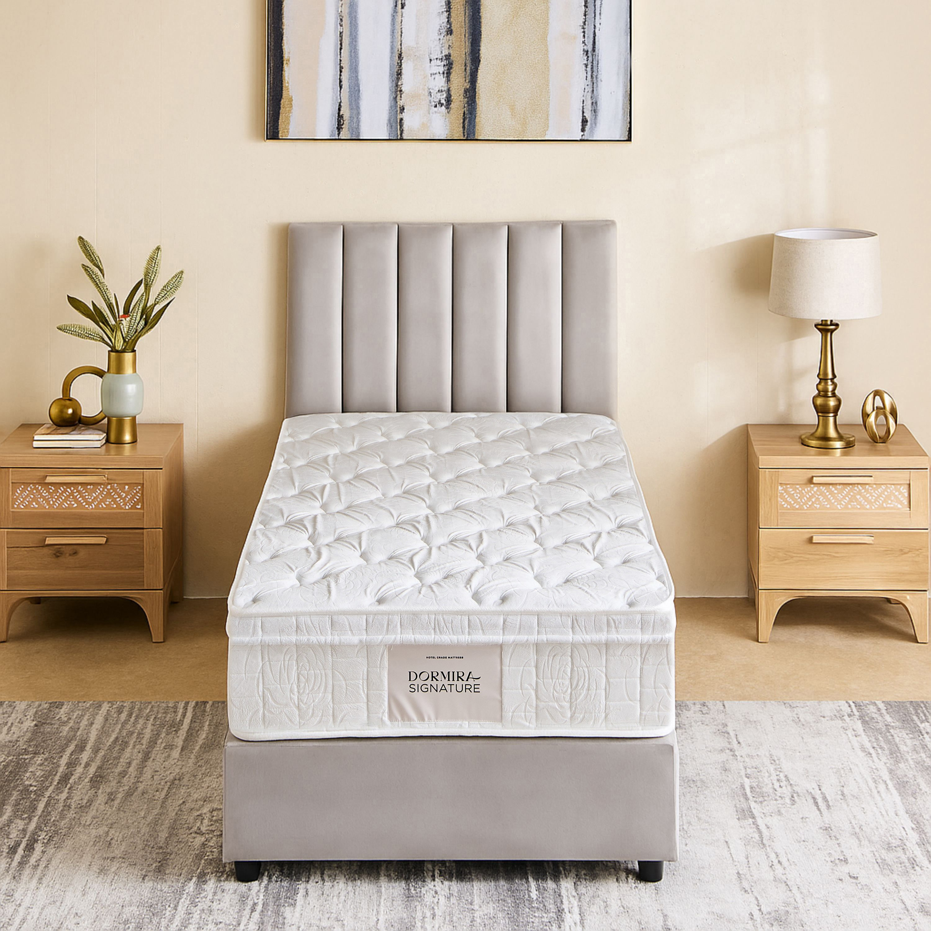 i-Dormira Signature Hotel Collection HR Foam Medium Firm Pocket Spring Mattress - 90x200x28cm-hbxfurniture-bedroom-mattresses-single-image-2