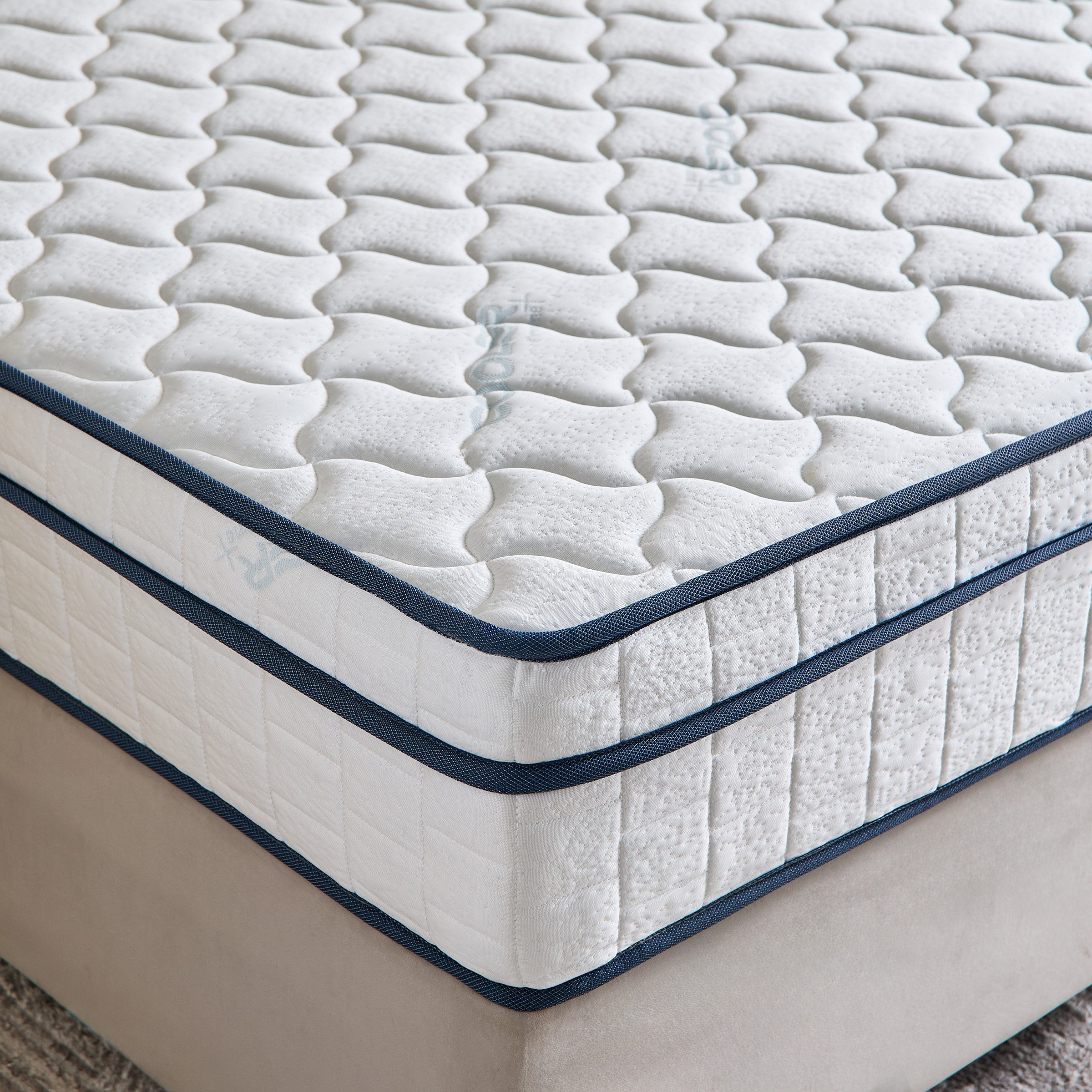 iSleepLuxe iCooltex Comfort Visco Cooling Fabric Memory Foam Bonnell Spring Mattress - 120x200x24 cm-hbxfurniture-mattresses-twin-image-4