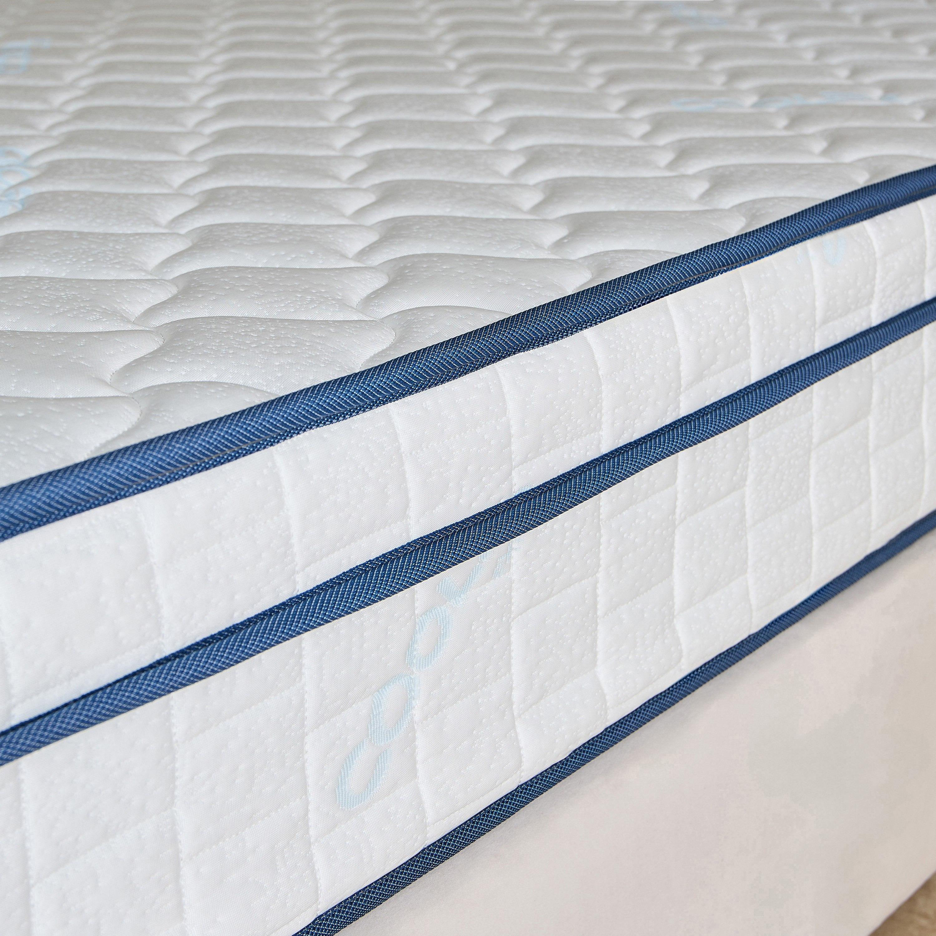 iSleepLuxe iCooltex Comfort Visco Cooling Fabric Memory Foam Bonnell Spring Mattress - 90x190x24 cm-hbxfurniture-bedroom-mattresses-single-image-6