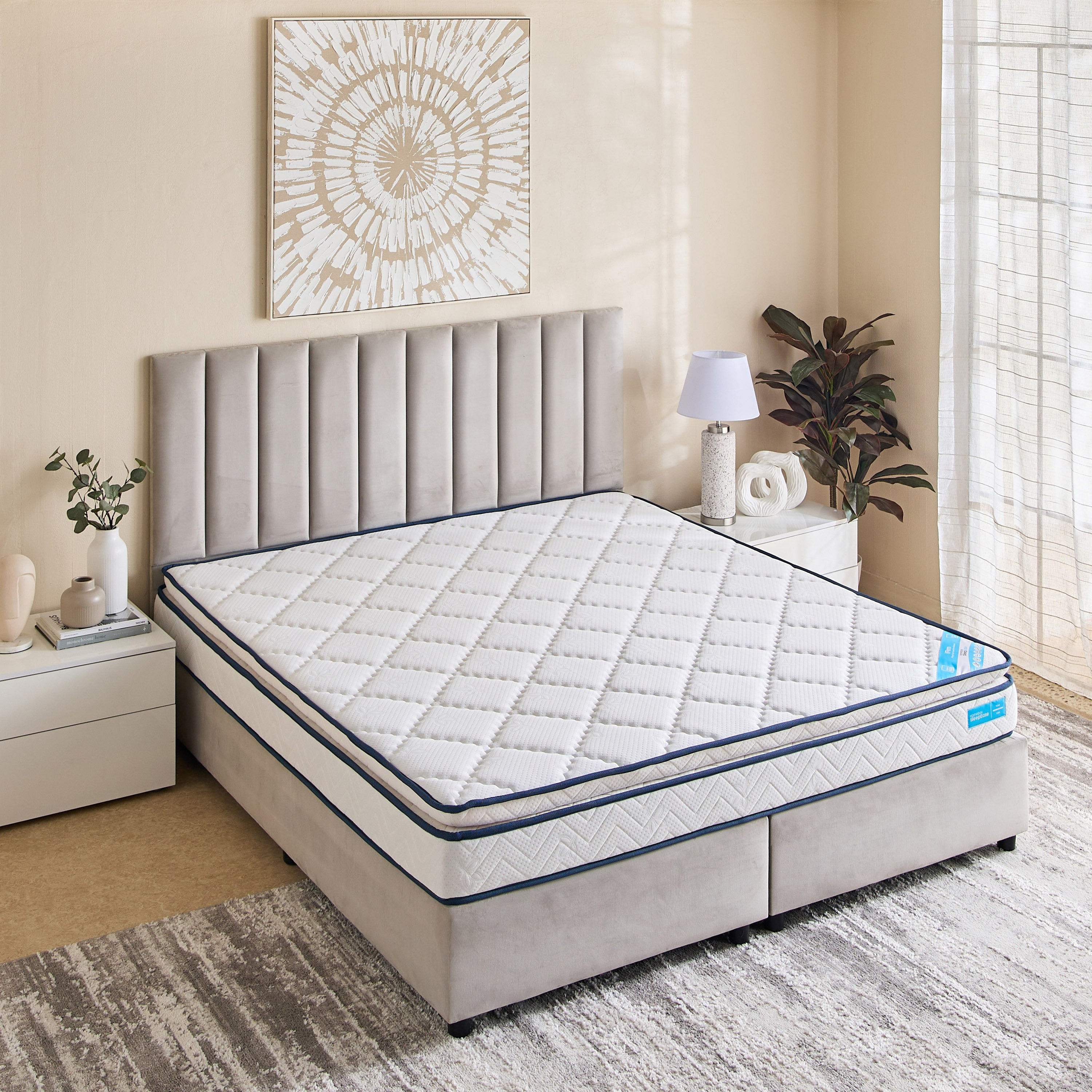 SleepEase iFirm Pillow Top Foam Extra Firm King Mattress - 180x200x23cm-hbxfurniture-mattresses-king-image-2