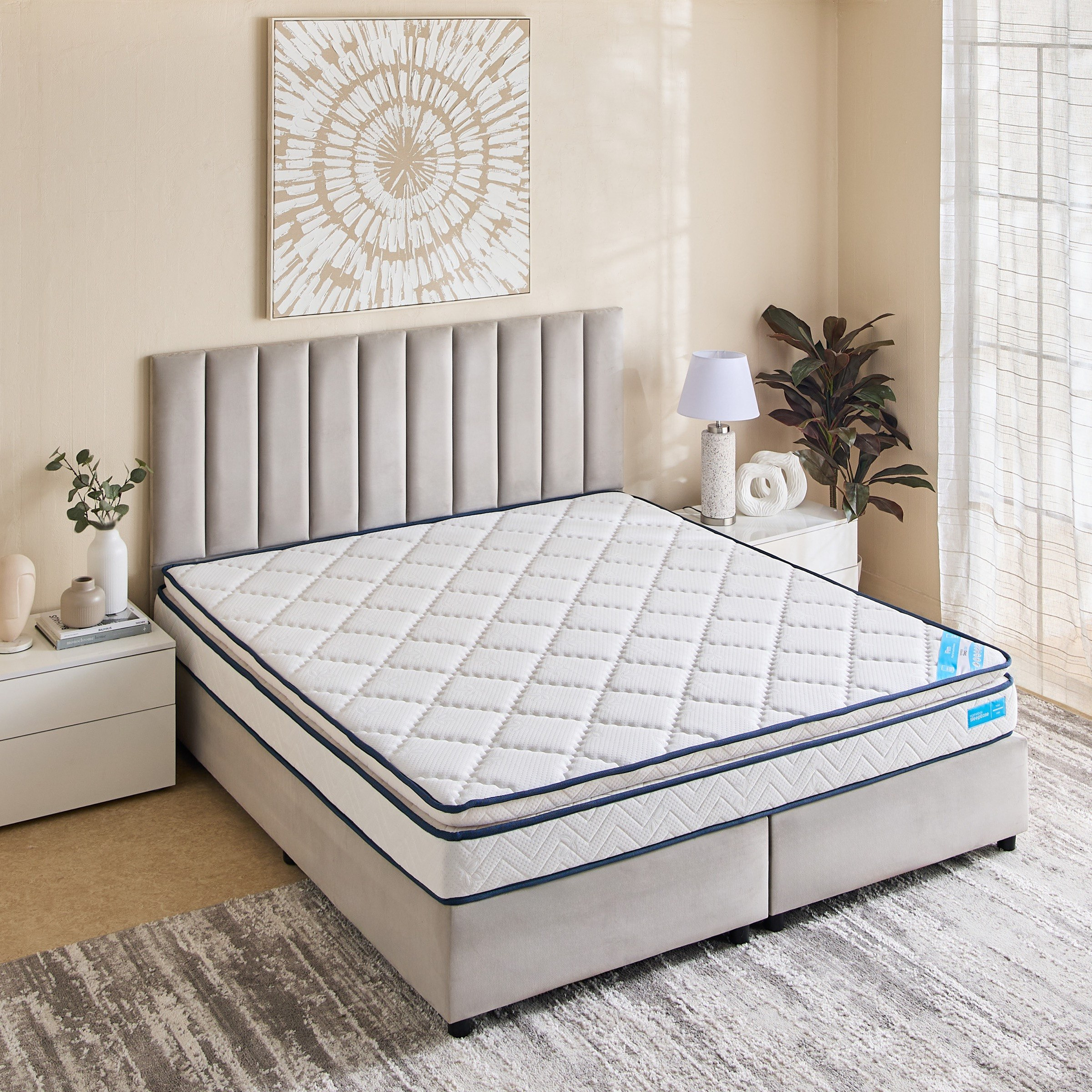 SleepEase iFirm Pillow Top Foam Extra Firm King Mattress - 180x210x23 cm-hbxfurniture-mattresses-king-image-3