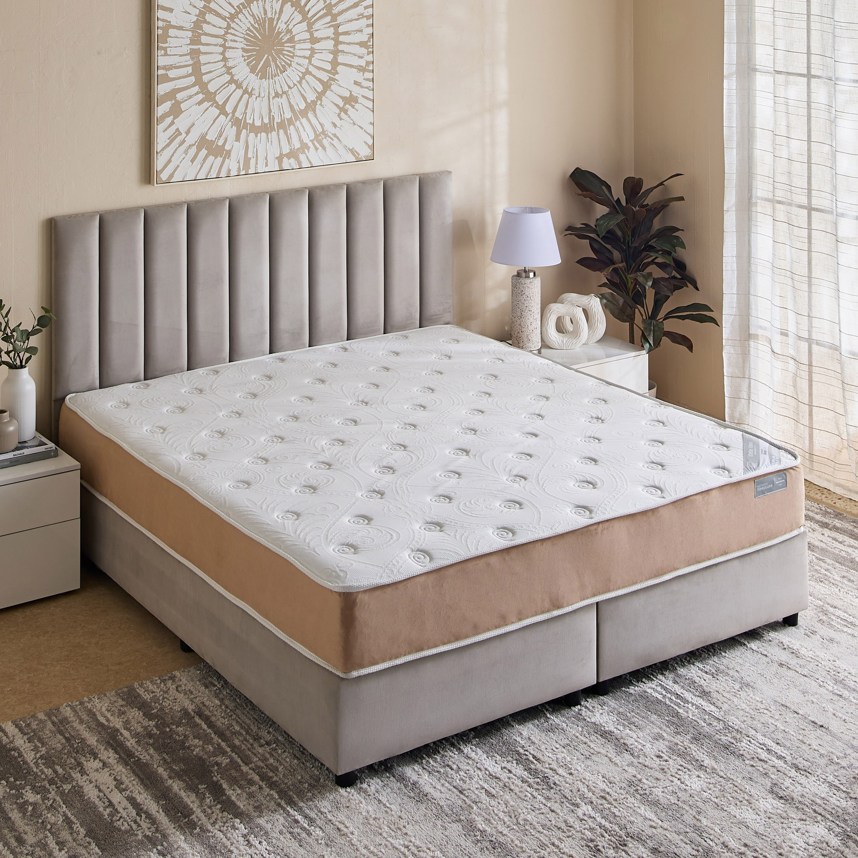 SleepLuxe iOrtho Visco Firm Rebonded Foam King Mattress - 180x200x24 cm-hbxfurniture-mattresses-king-image-2