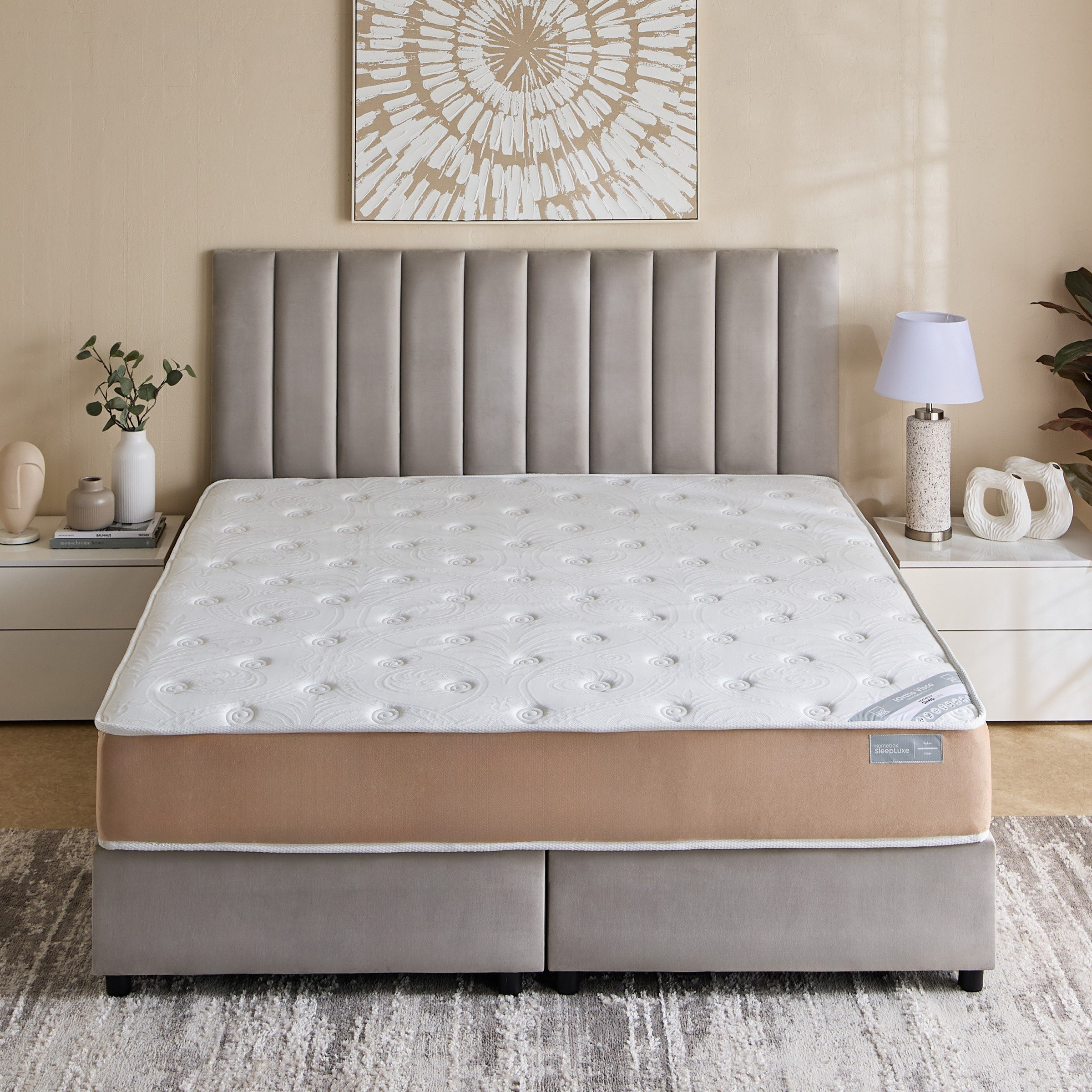 SleepLuxe iOrtho Visco Firm Rebonded Foam King Mattress - 180x210x24 cm-hbxfurniture-mattresses-king-image-2