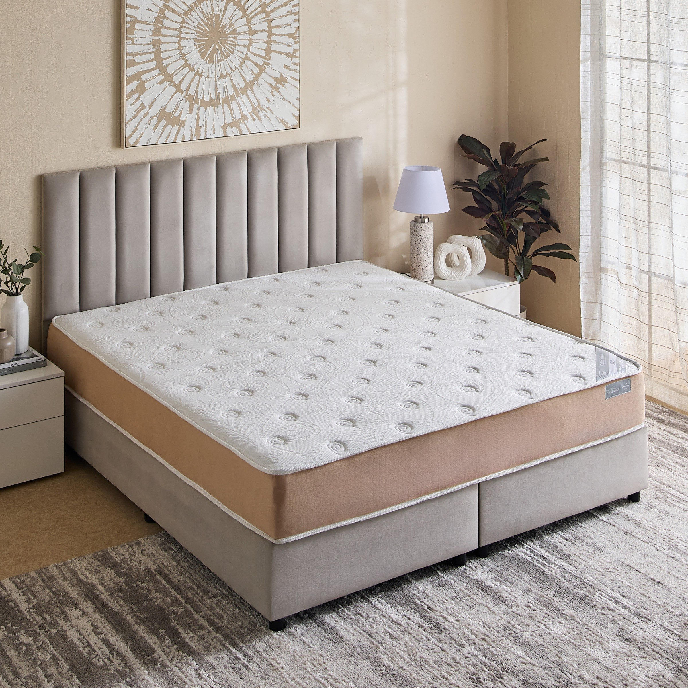 SleepLuxe iOrtho Visco Firm Rebonded Foam King Mattress - 180x210x24 cm-hbxfurniture-mattresses-king-image-3