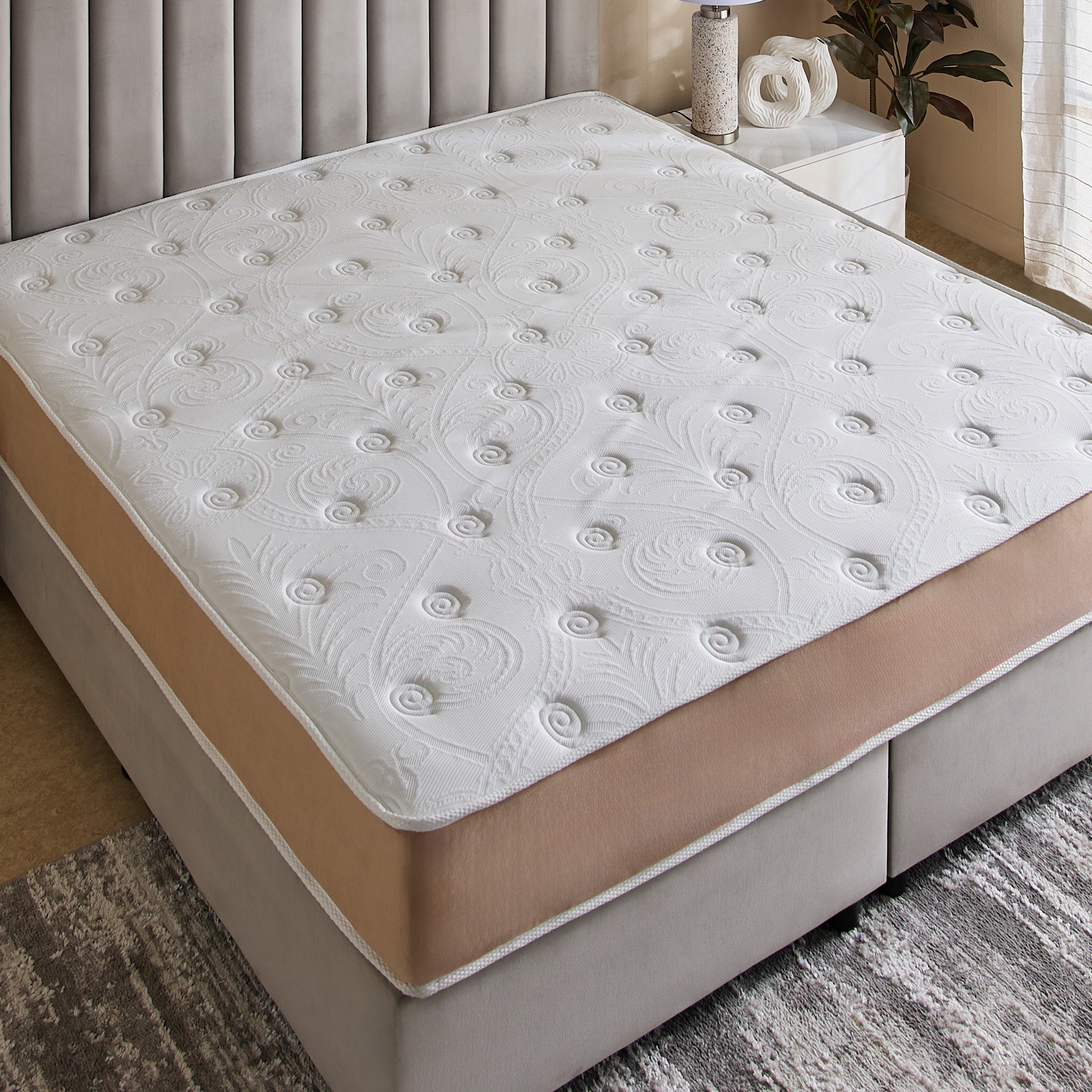 SleepLuxe iOrtho Visco Firm Rebonded Foam King Mattress - 180x210x24 cm-hbxfurniture-mattresses-king-image-4