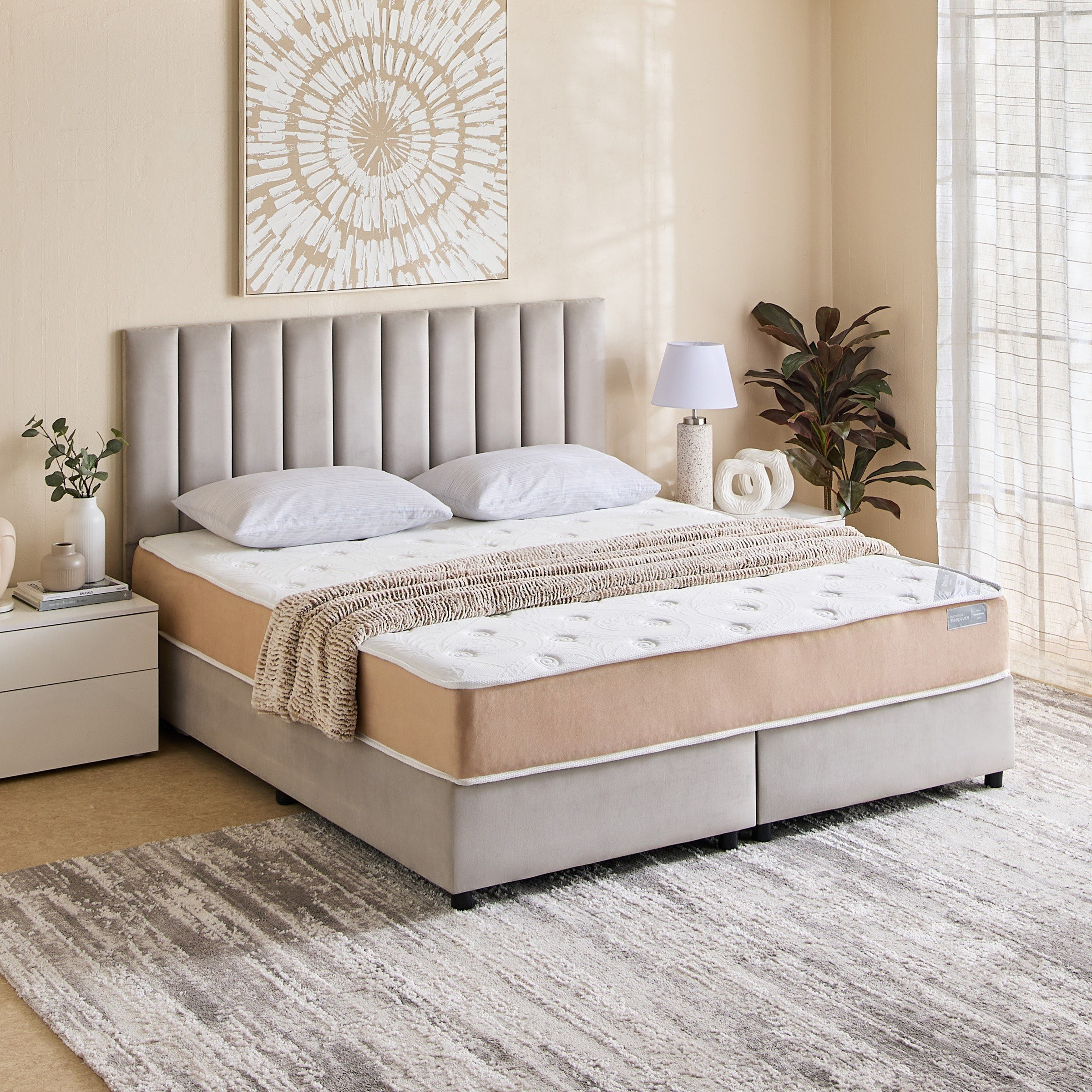 SleepLuxe iOrtho Visco Firm Rebonded Foam Super King Mattress - 200x200x24 cm-PROMO_HB_KSA_HBX10_190925-image-8