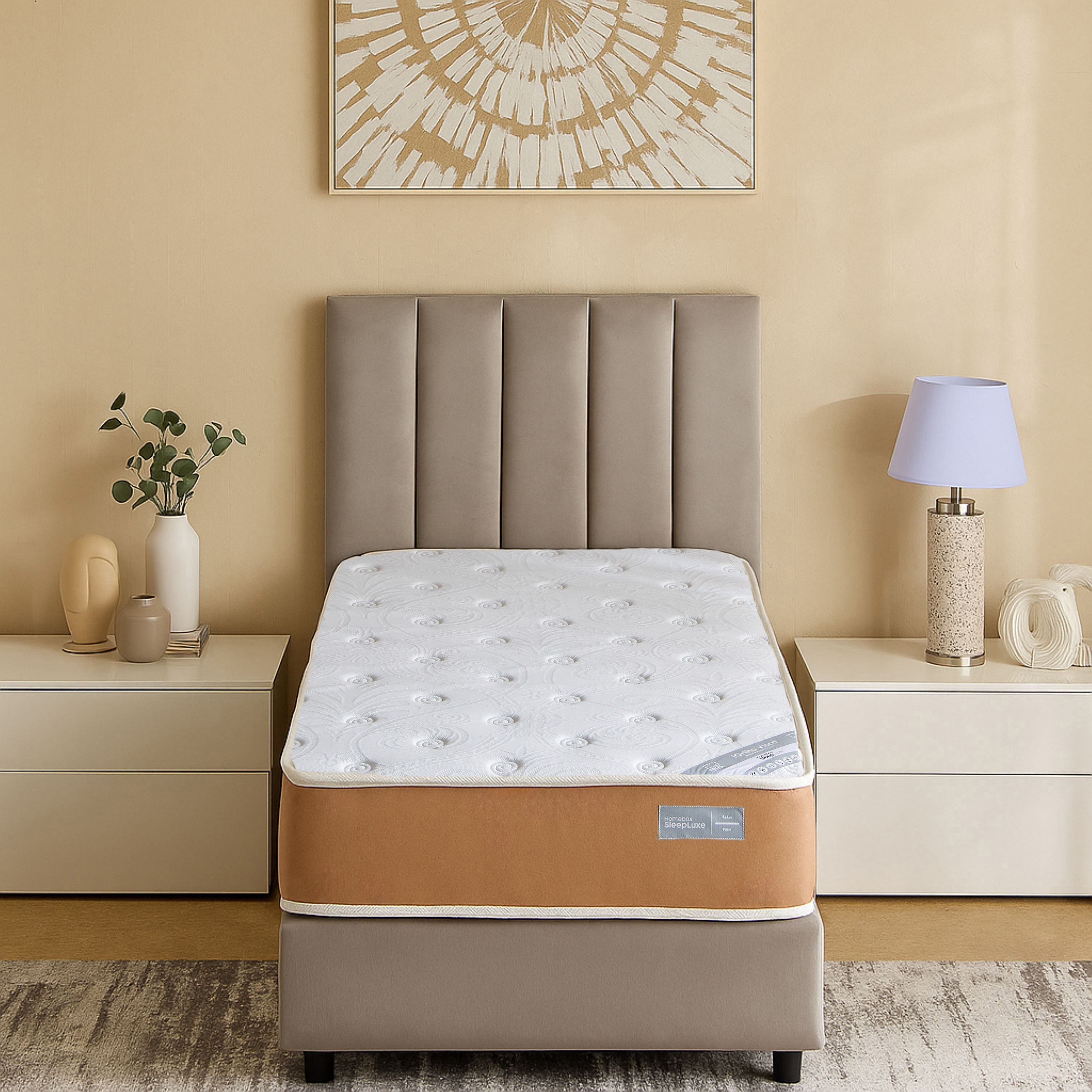 SleepLuxe iOrtho Visco Firm Rebonded Foam Single Mattress - 90x190x24 cm-hbxfurniture-bedroom-mattresses-single-image-2
