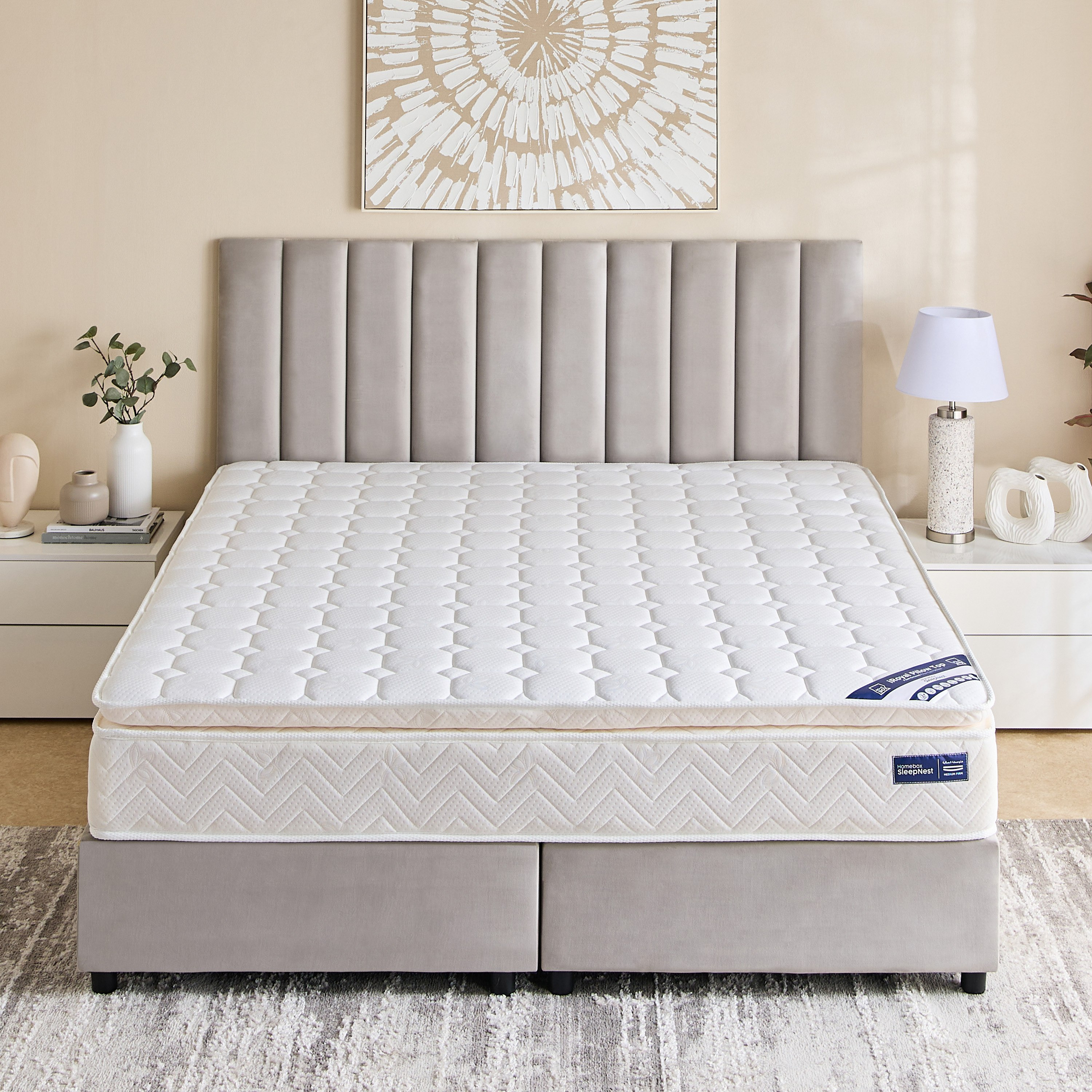 SleepNest iRoyal Pillow Top Medium Firm Bonnell Spring King Mattress - 180x200x30 cm-hbxfurniture-mattresses-king-image-3