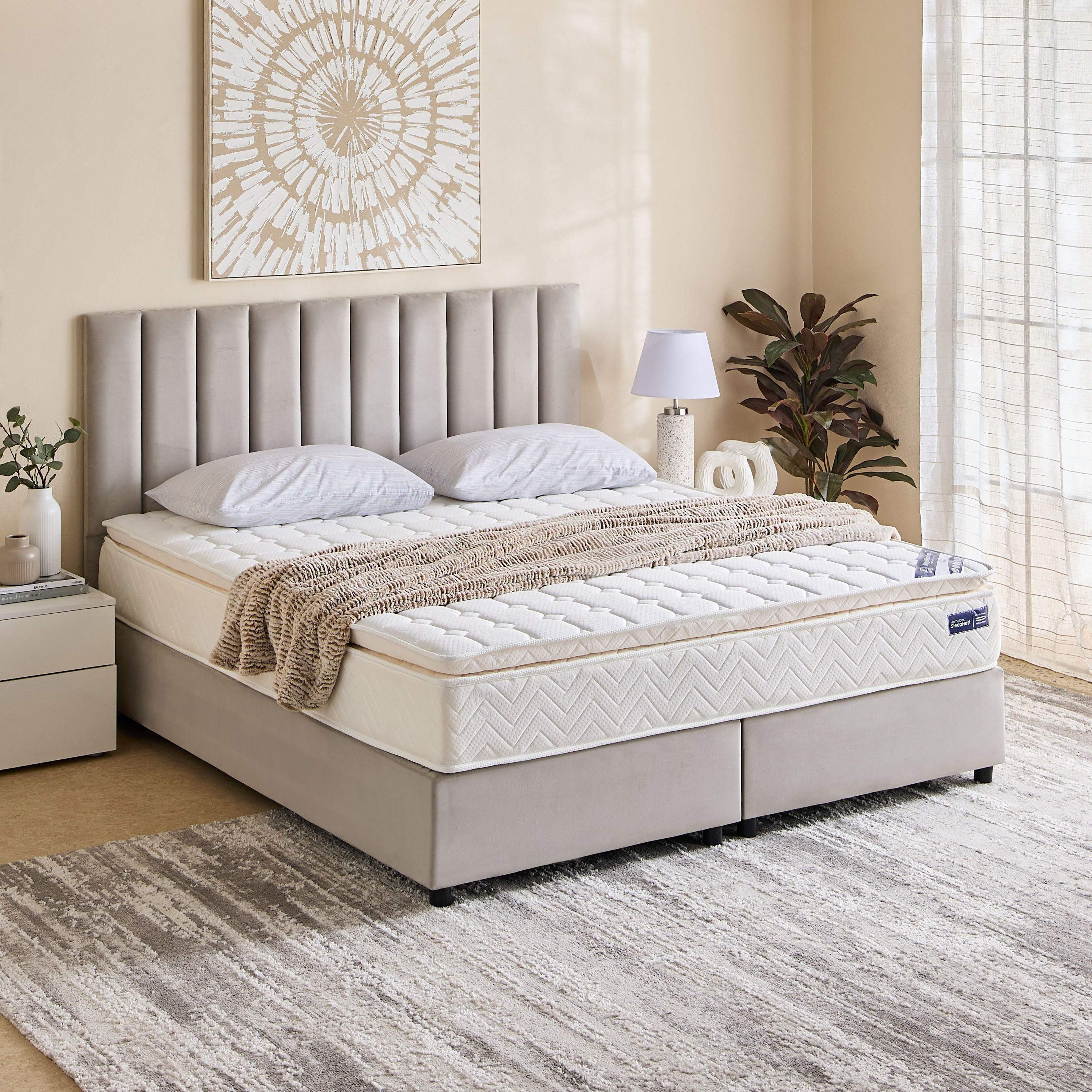 SleepNest iRoyal Pillow Top Medium Firm Bonnell Spring King Mattress - 180x200x30 cm-hbxfurniture-mattresses-king-image-9