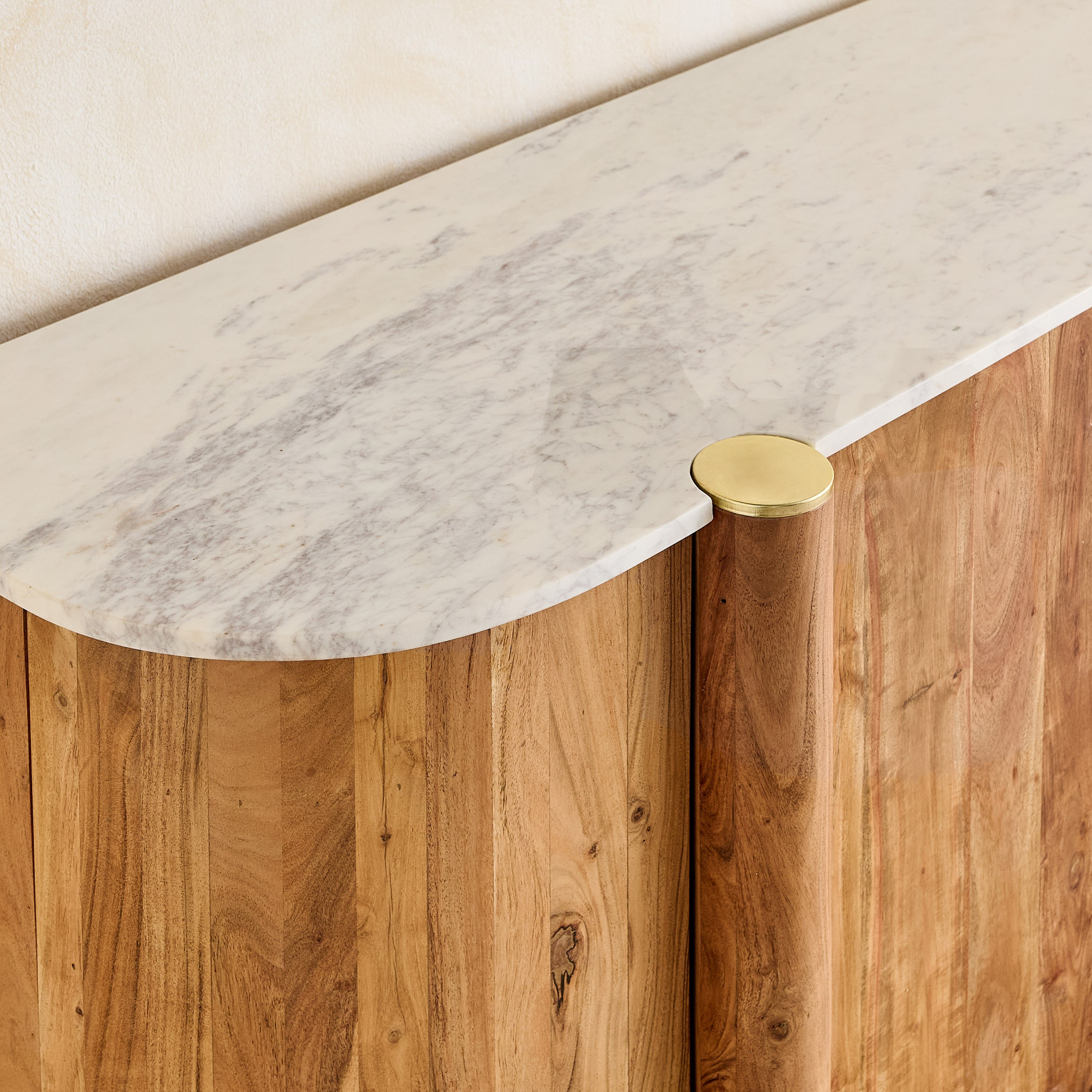 Cavon Caretto 1.8 Meter 4-Door Solid Wood Sideboard with Genuine Marble Top-hbxfurniture-diningroom-buffetsandsideboards-image-4