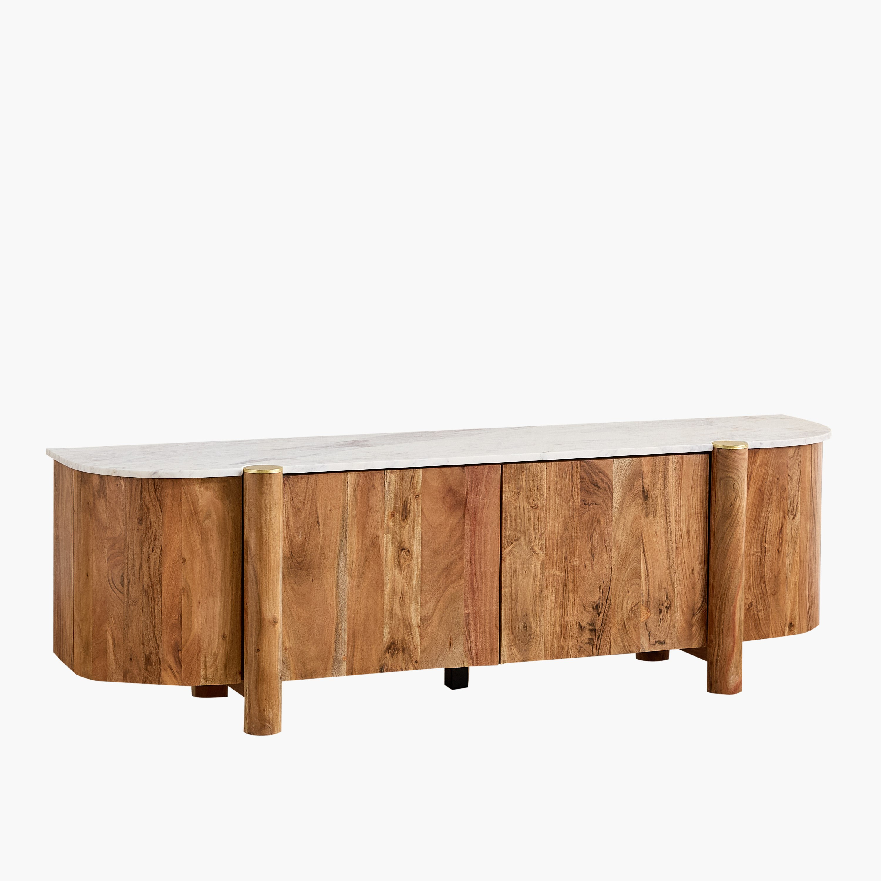 Cavon Caretto 1.8 Meter Solid Wood TV Unit with Genuine Marble Top for TVs upto 80 inch-hbxlivingroom-mediaunitsandstorage-tvunits-image-10