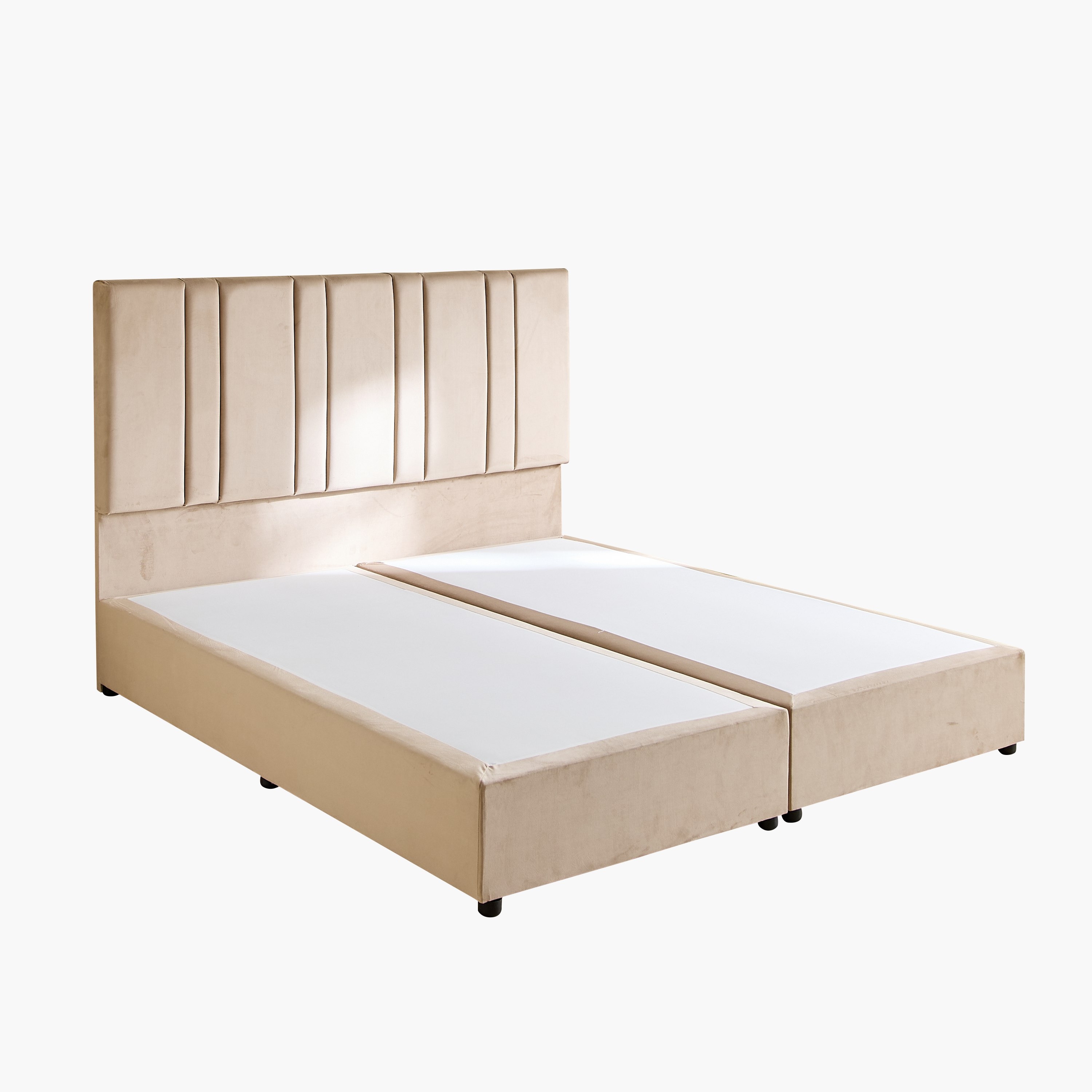 Angelic Linear Upholstered King Bed - 180x200 cm-hbxfurniture-bedsandbedsets-beds-king-image-8