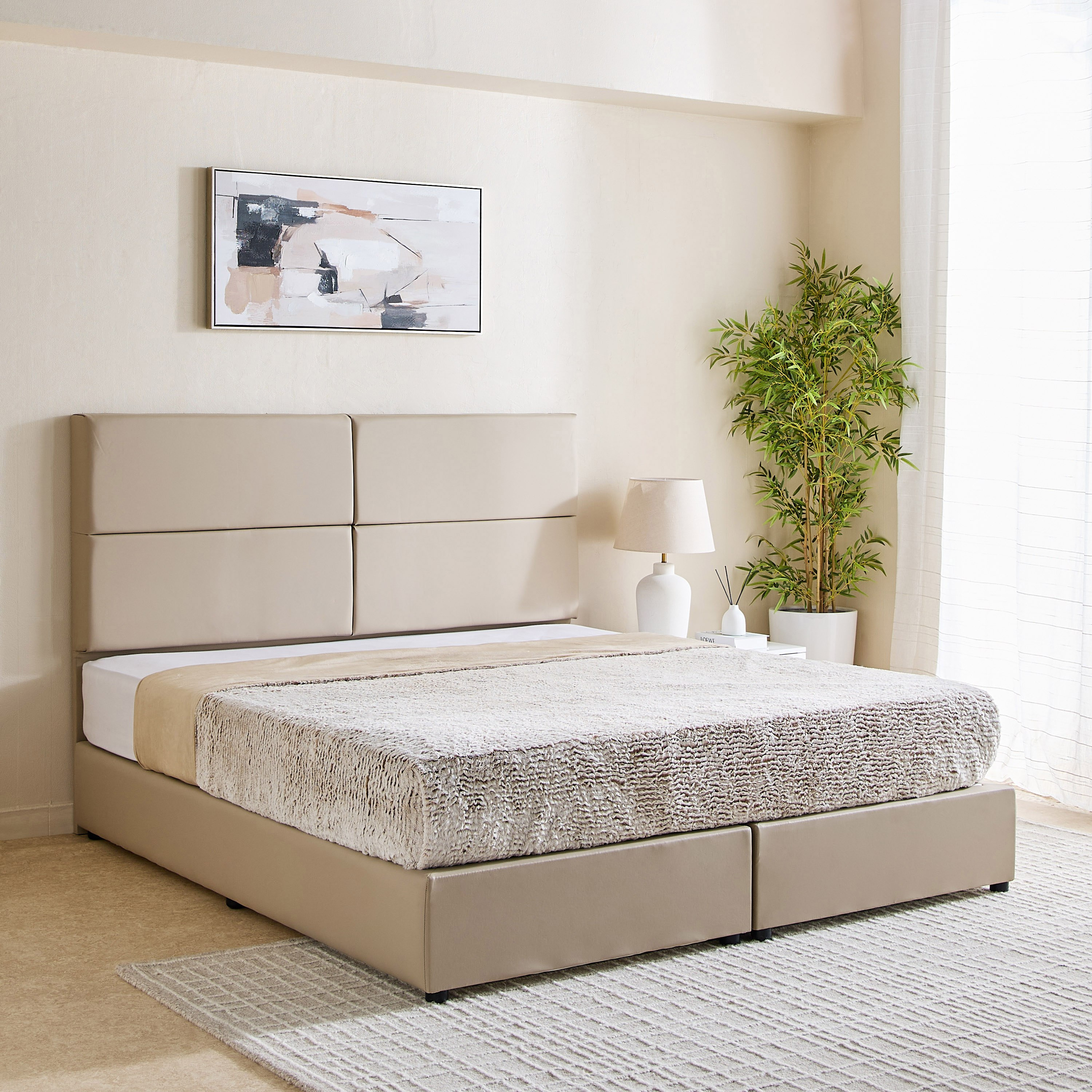 سرير كوين منجد من نورديكا مافيس - 160x200 سم-hbxbedroom-bedsandbedsets-beds-queen-image-1