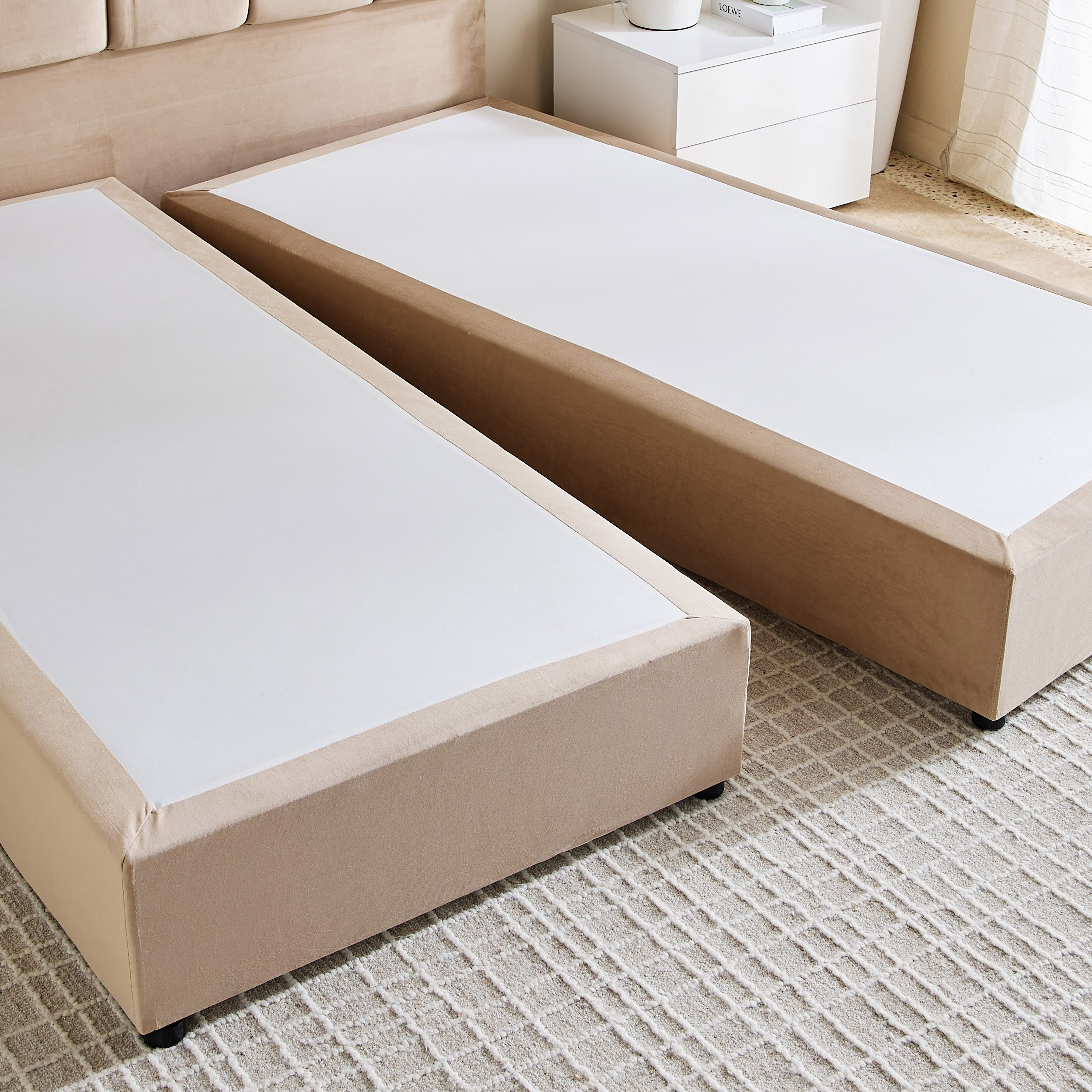 Nordica Pebble Upholstered Queen Bed - 160x200 cm-hbxbedroom-bedsandbedsets-beds-queen-image-6