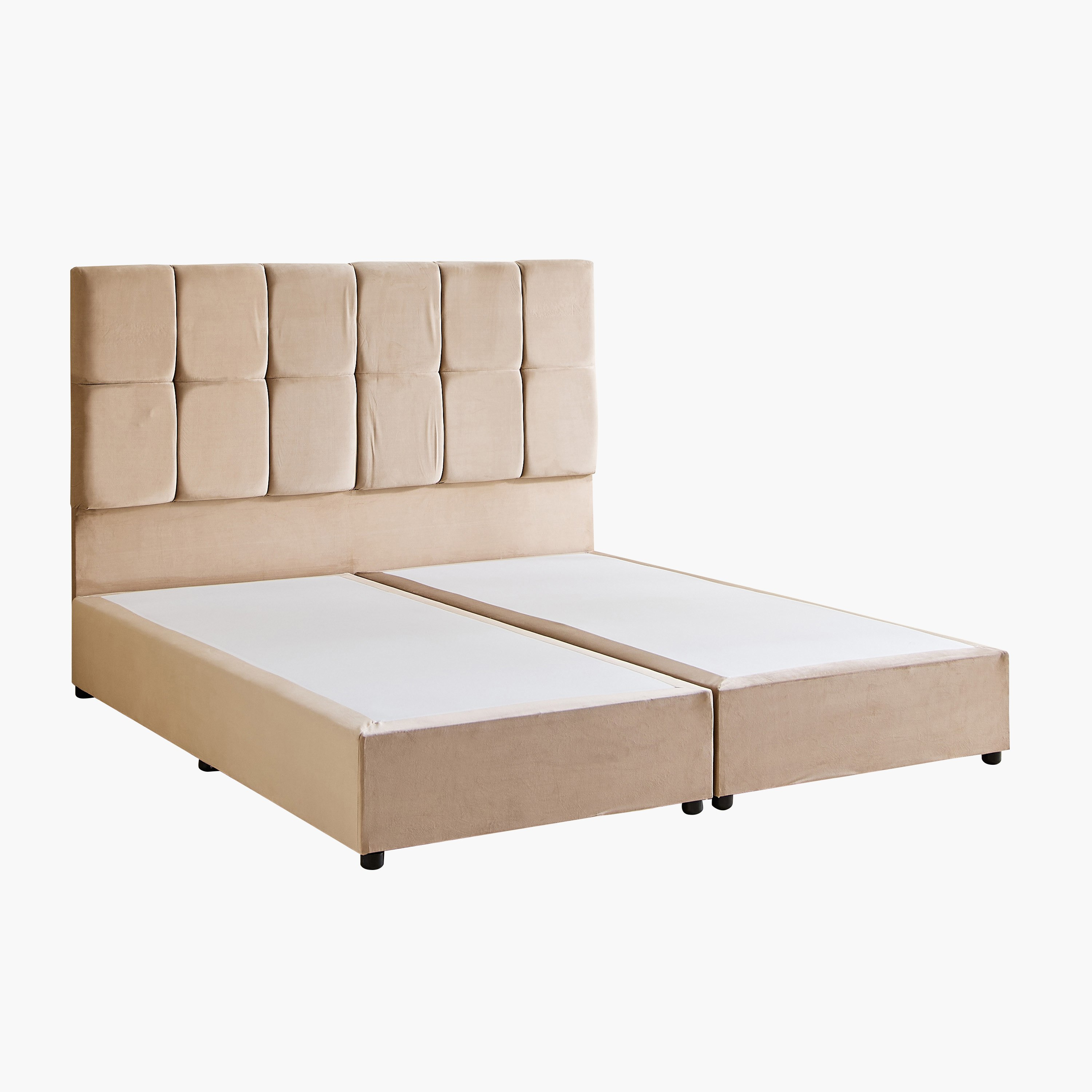 Nordica Pebble Upholstered Queen Bed - 160x200 cm-hbxbedroom-bedsandbedsets-beds-queen-image-9